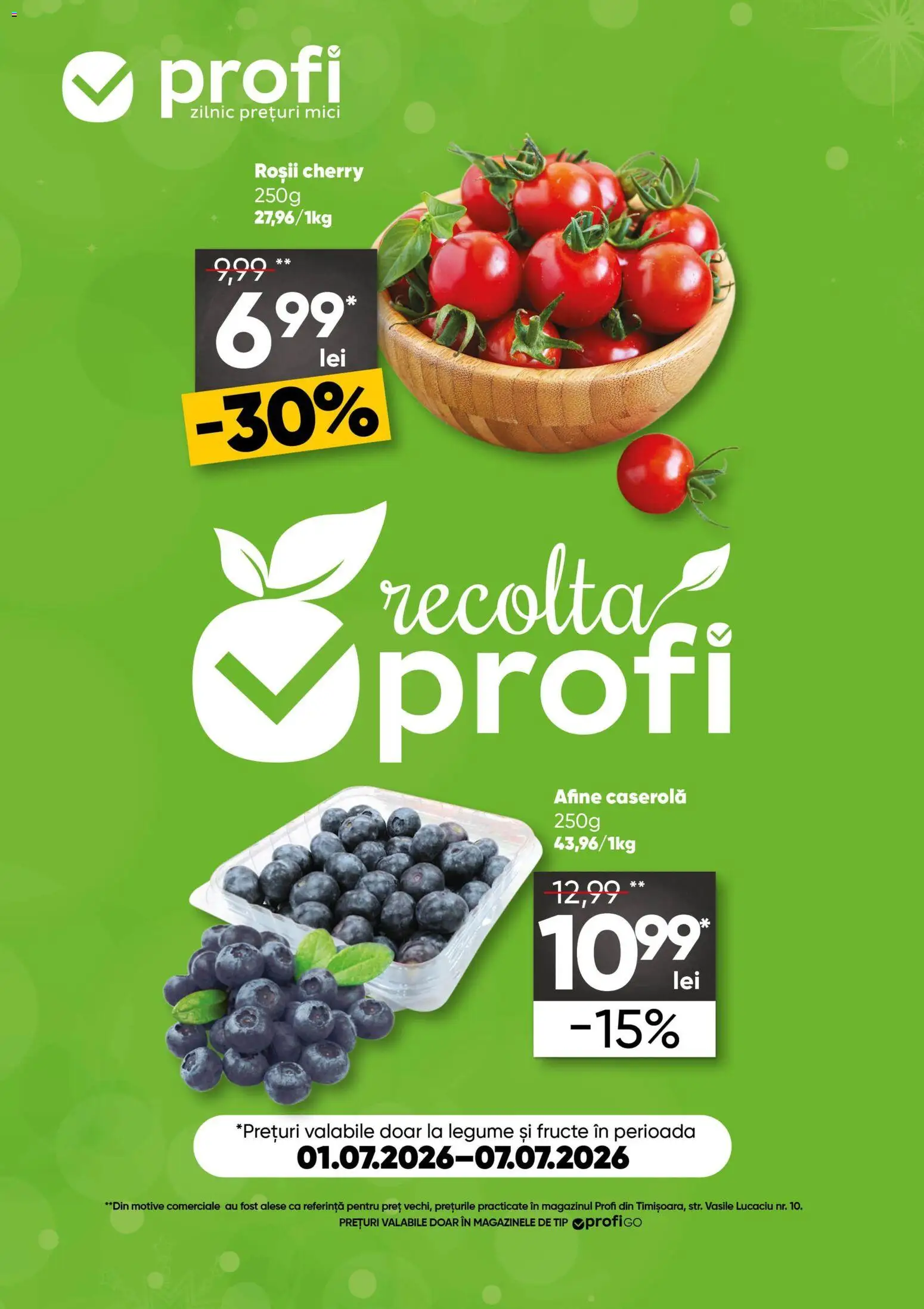 Noul catalog Profi – valabil de la 01.07.2026 | Pagină: 1 | Produse: Mici, Roșii, Legume, Fructe