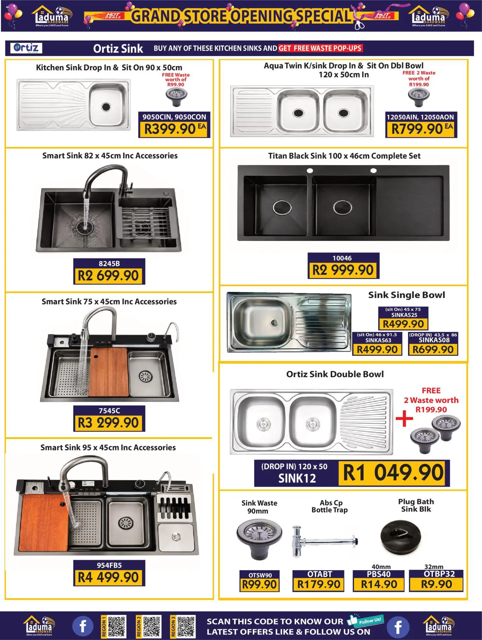 New Laduma Hardware catalogue – valid from 20/08/2026 | Page: 26 | Products: Bowl, Bath, Sink