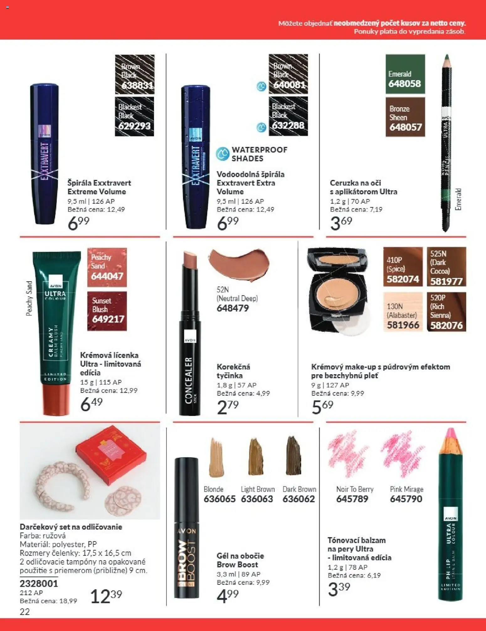 Nové Avon akcie – leták je platný od 01.08.2026 | Strana: 22 | Produkty: Stan, Lícenka, Ceruzka na oči, Ceruzka