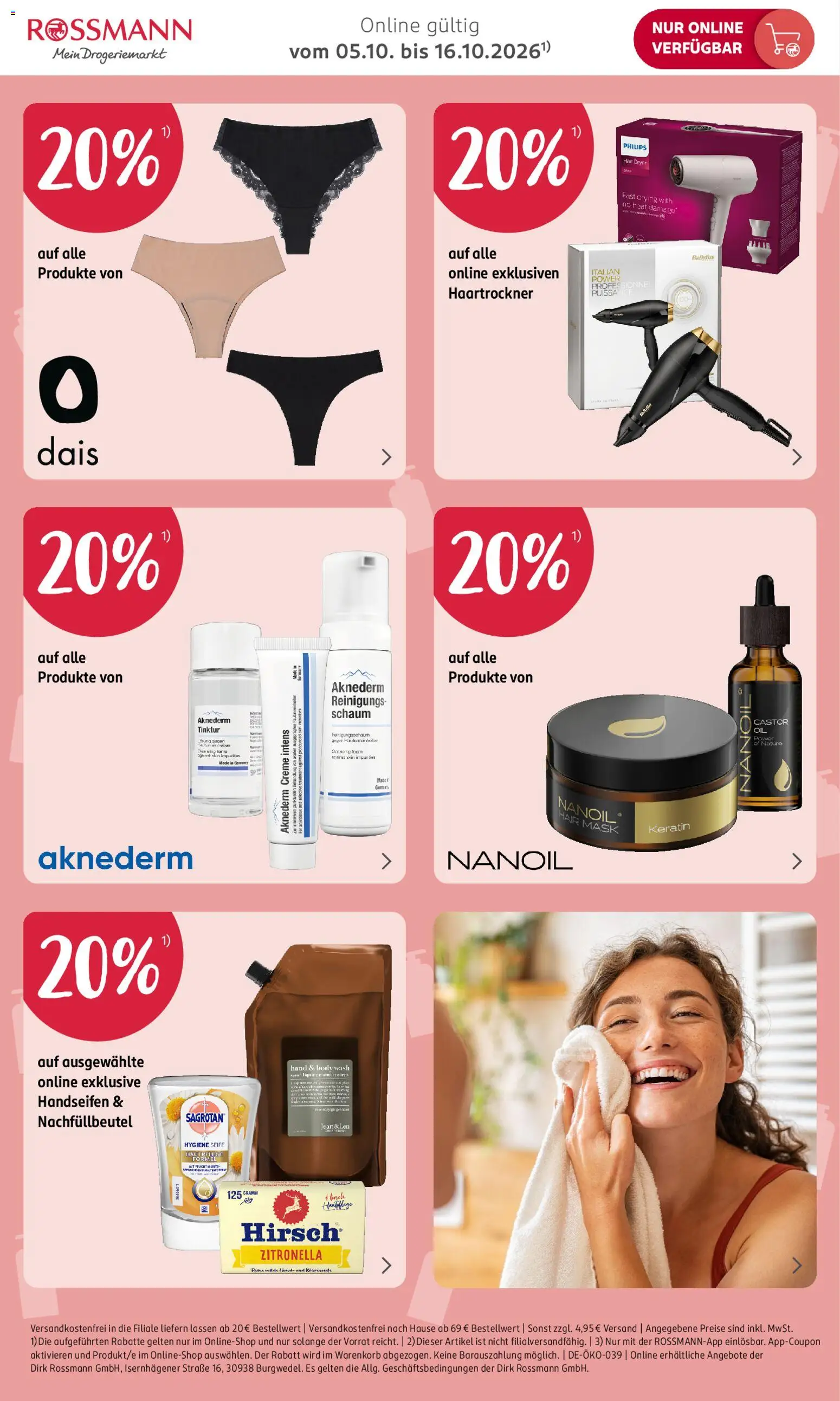 Rossmann Onlineprospekt – gültig ab 05.10.2026 | Seite: 5 | Produkte: Philips, Creme, Seife, Jeans