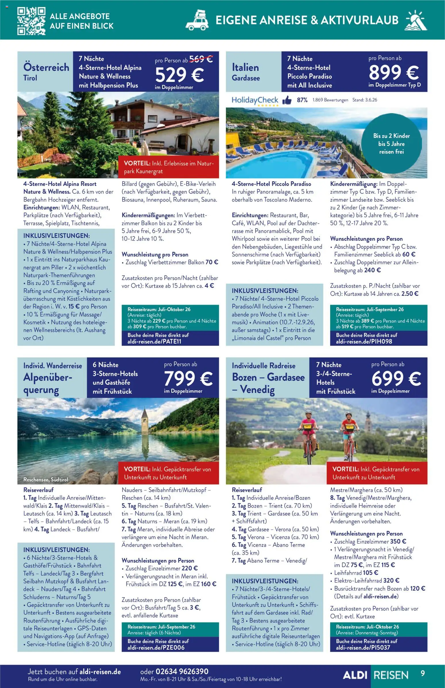 Aldi Reisen Reisemagazin – gültig ab 01.07.2026 | Seite: 9 | Produkte: Uhr