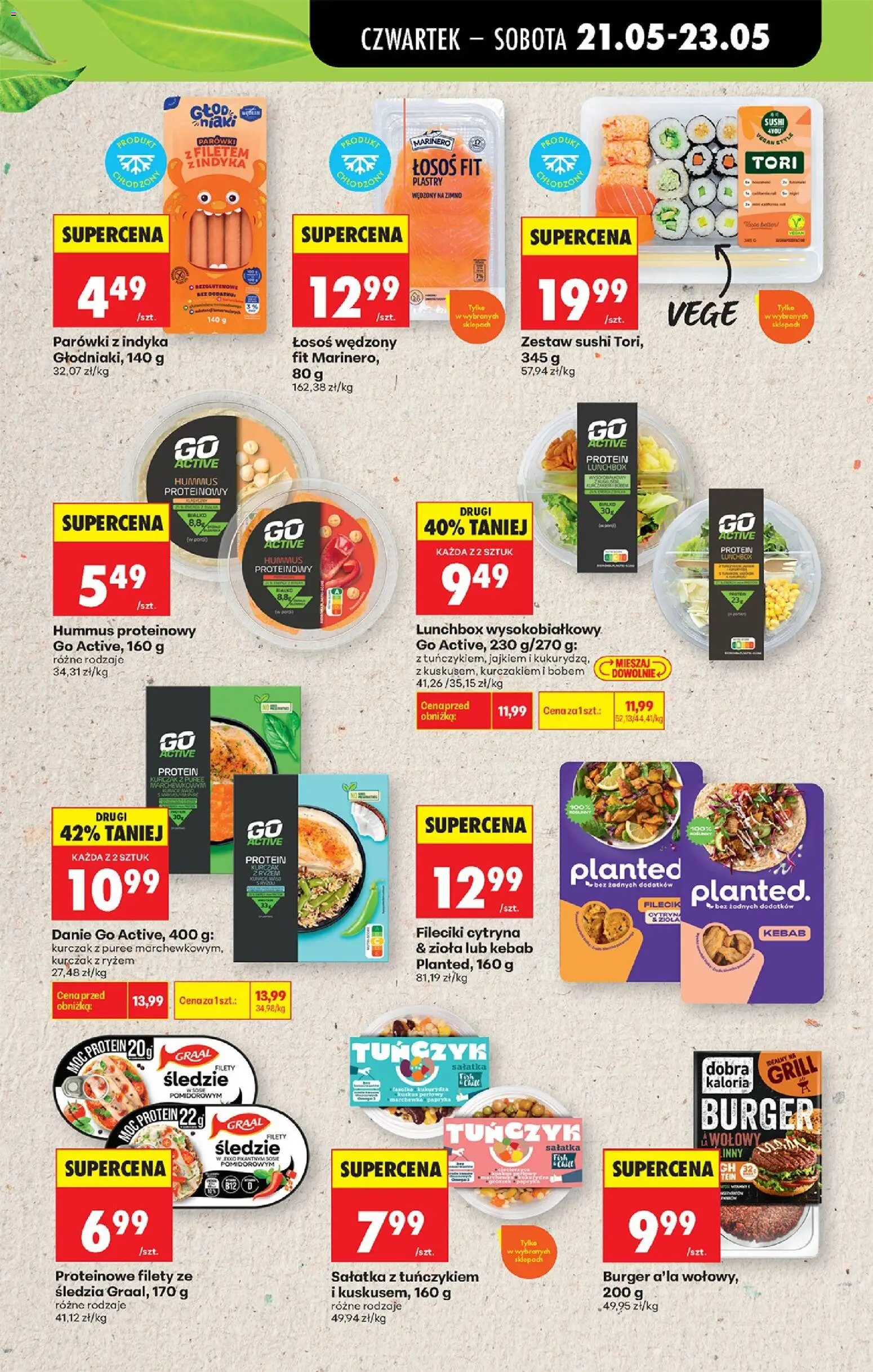 Biedronka gazetka od czwartku od 21.05.2026 | Strona: 43 | Produkty: Cytryna, Kuskus perłowy, Parówki z indyka, Hummus