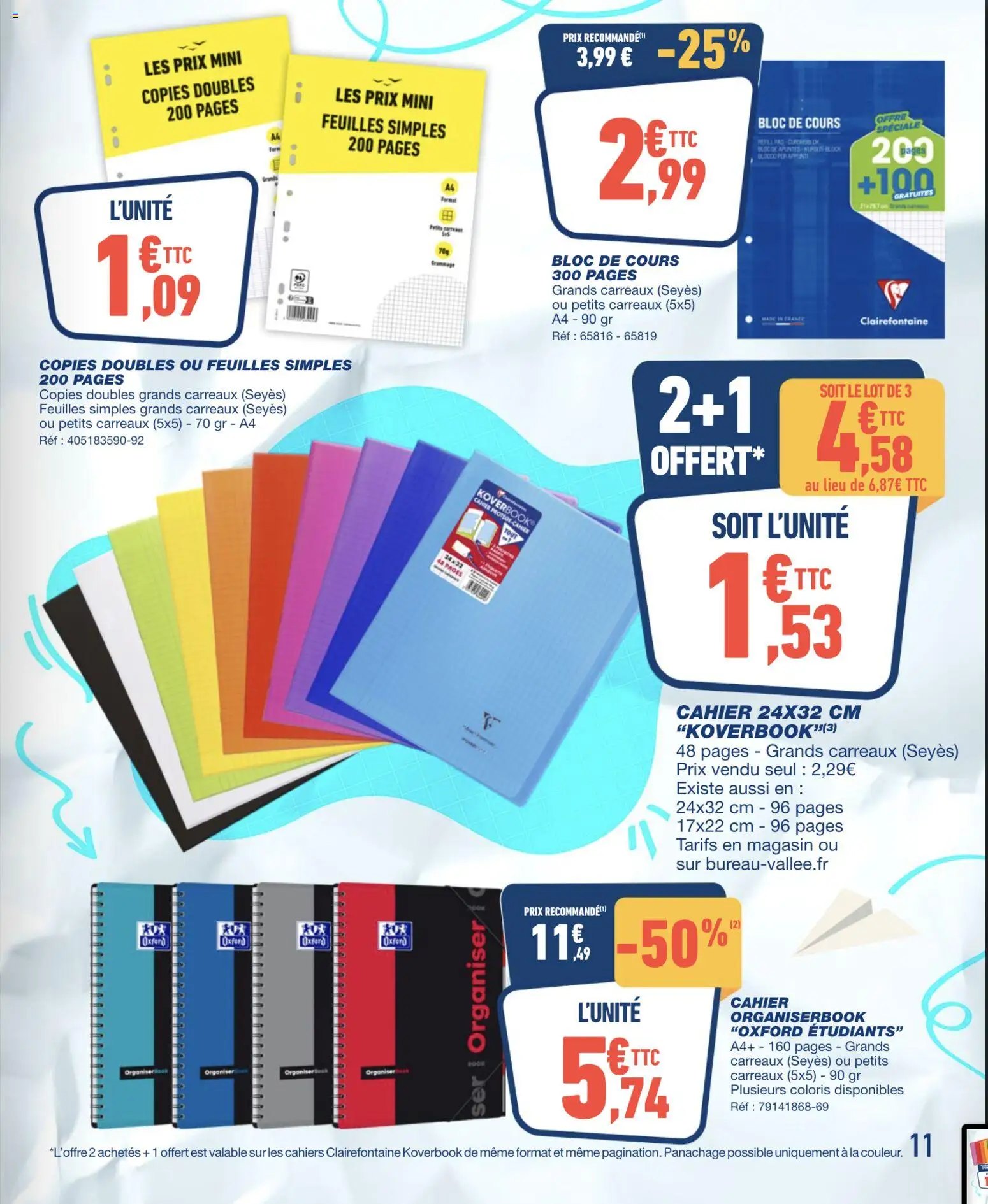 {H1} | Page: 11 | Produits: Cahier, Cahiers