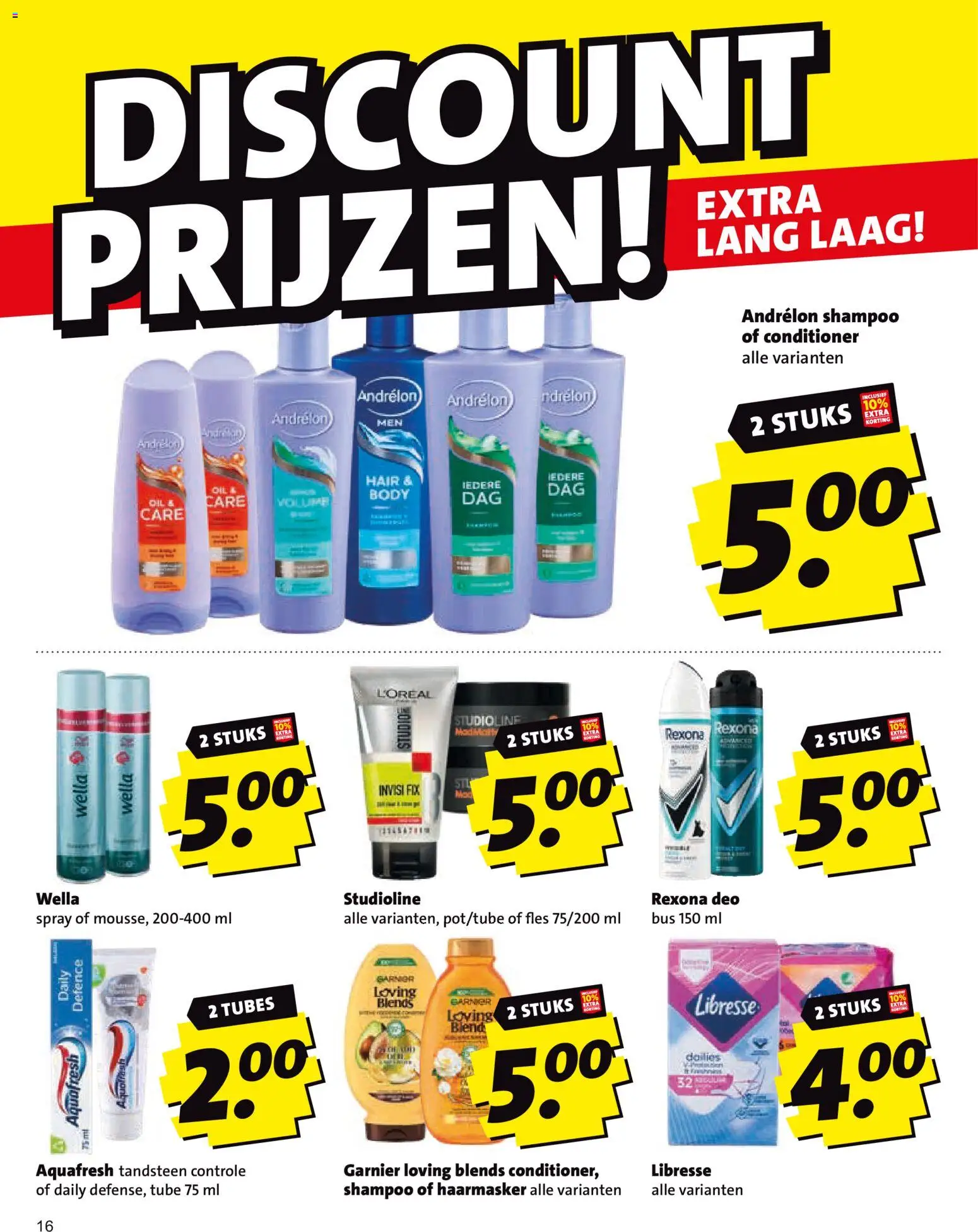 {H1} | Pagina: 16 | Producten: Fles, Shampoo, Conditioner, Haarmasker