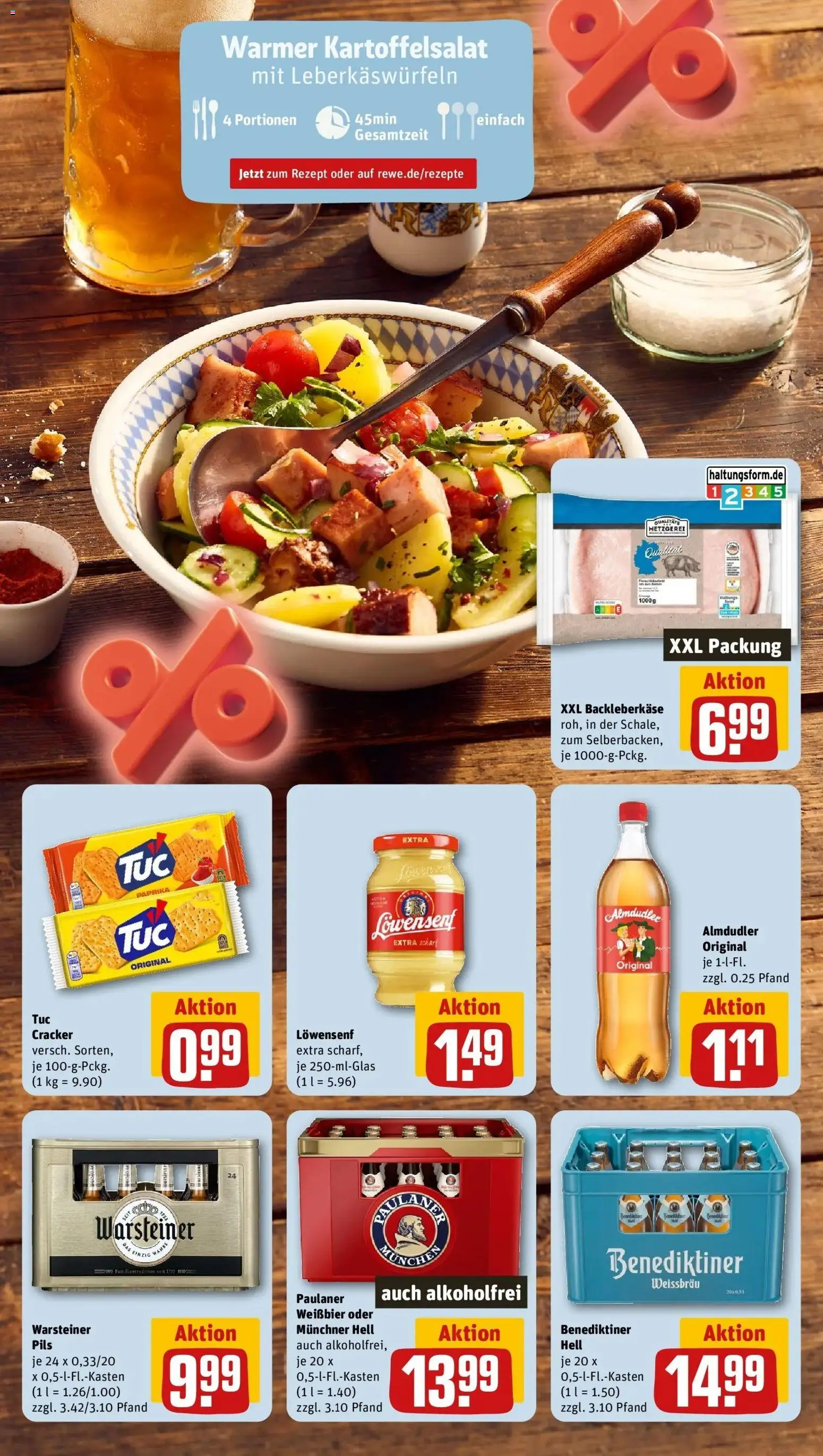 REWE Prospekt ab 14.09.2026 zum Blättern » Angebote | Seite: 13 | Produkte: Weißbier, Paprika, Warsteiner, Paulaner