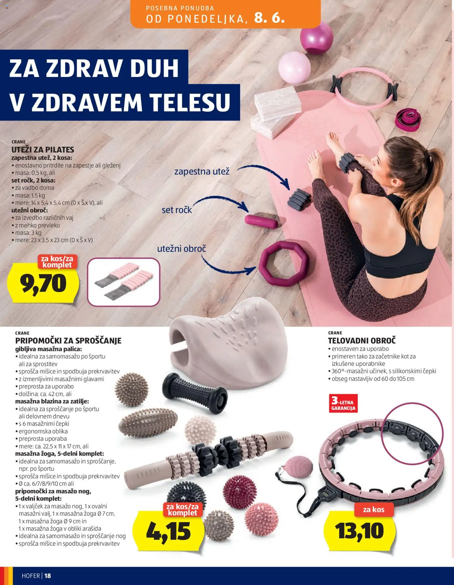 Novi Hofer katalog ponudbe – veljaven od 03.06.2026 | Stran: 18 | Izdelki: Blazina, Kos