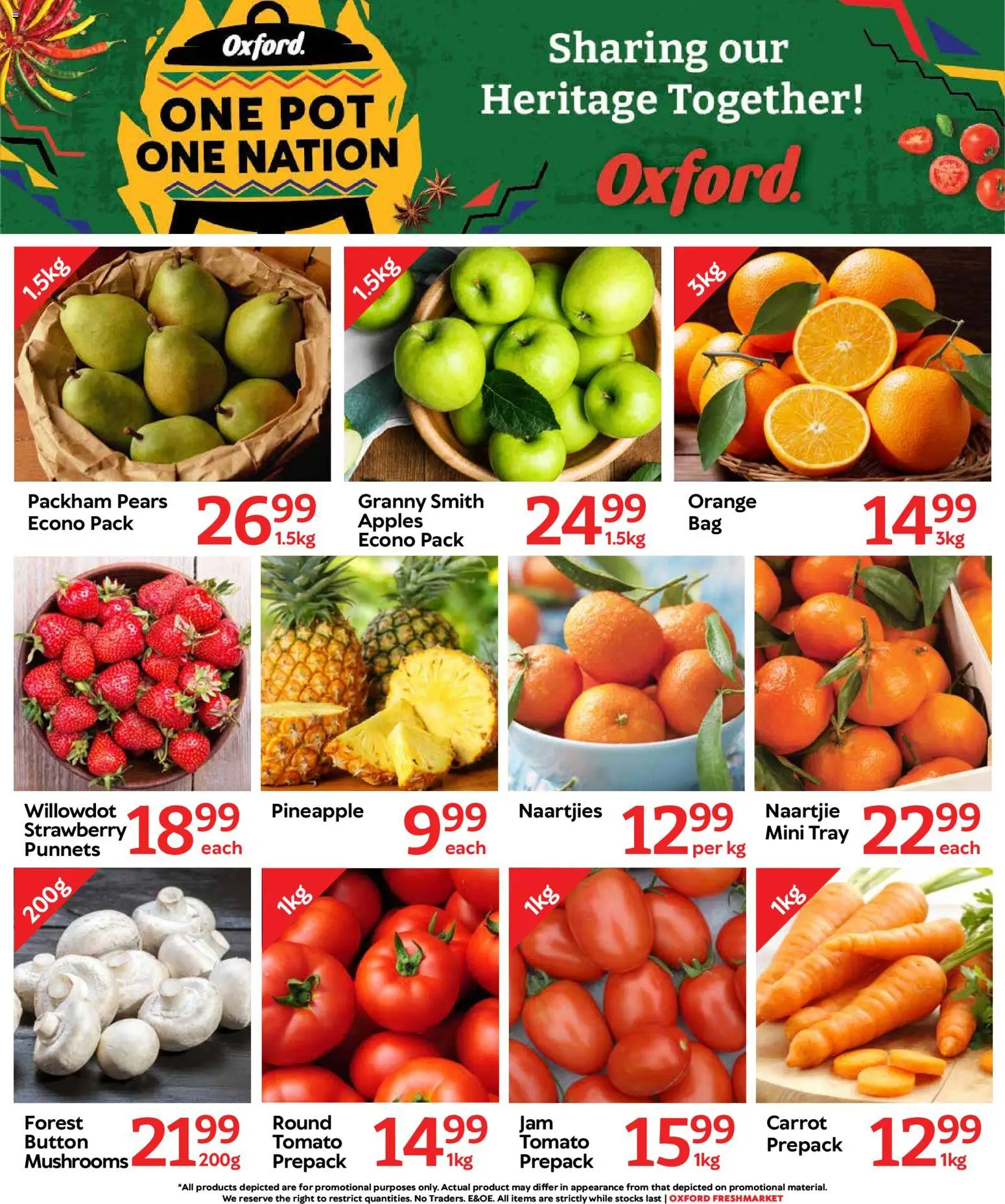 New Oxford Freshmarket catalogue – valid from 09/09/2026 | Page: 3 | Products: Pears, Mushrooms, Tray, Pineapple