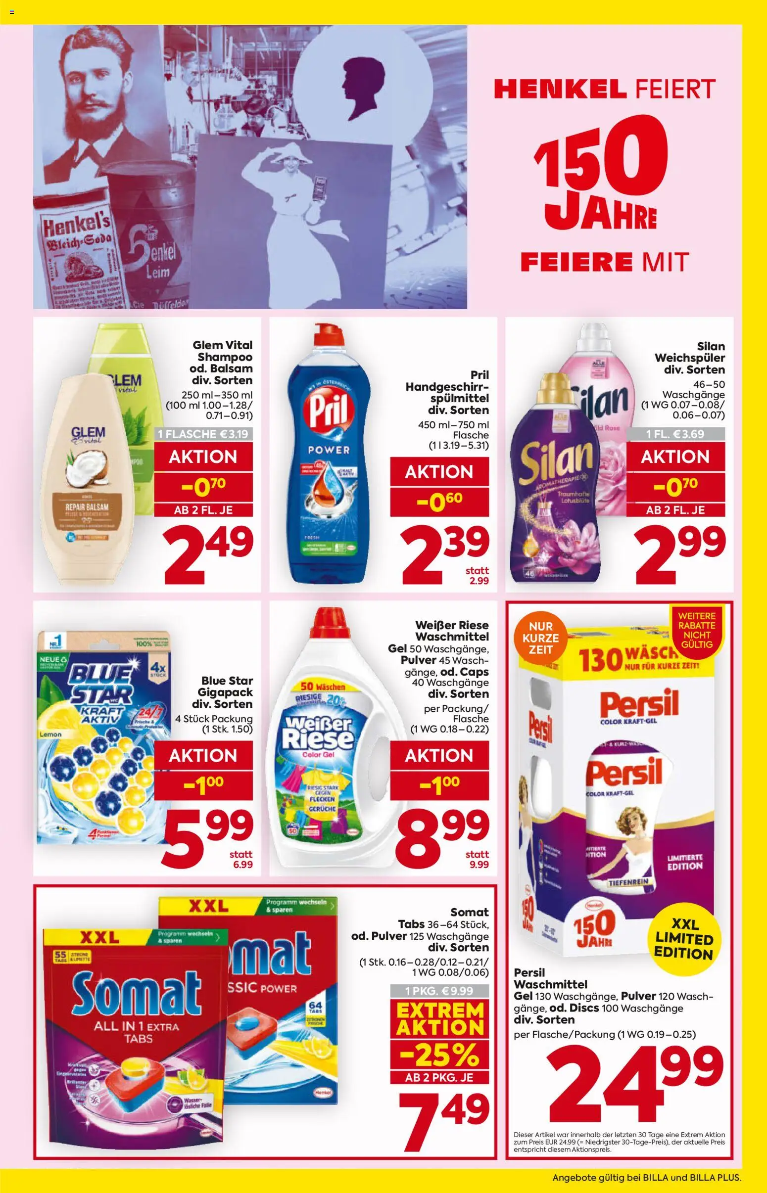 Billa AT akciós ujság - amely érvényes a következő dátumtól: 2026.07.30. | Oldal: 15 | Termékek: Persil, Somat