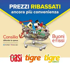 Anteprima del volantino Tigre volantino Prezzi Ribassati valido a partire dal 21/08/2026