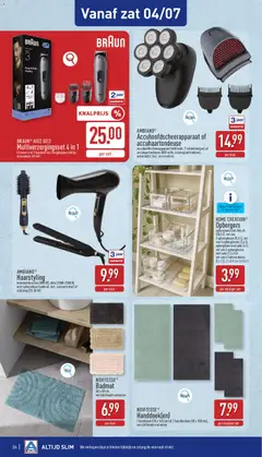 Aldi folder week 27 - Voorbeeld van een folder van Aldi, geldig van 29/06/2026 | Pagina: 26 | Producten: Badmat, Handdoeken, Handdoek, Trimmer