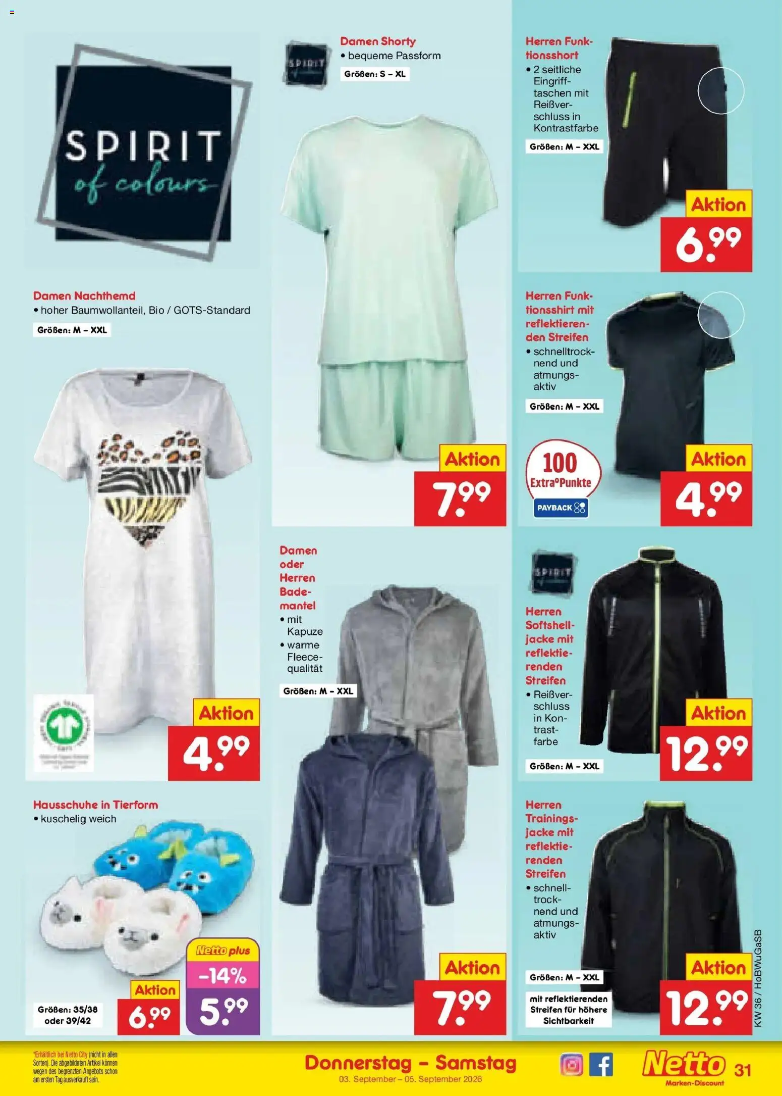 Netto Marken-Discount Prospekt Stemwede-Dielingen (ab 31.08.2026) » Angebote | Seite: 41 | Produkte: Taschen, Jacke, Mantel, Hausschuhe