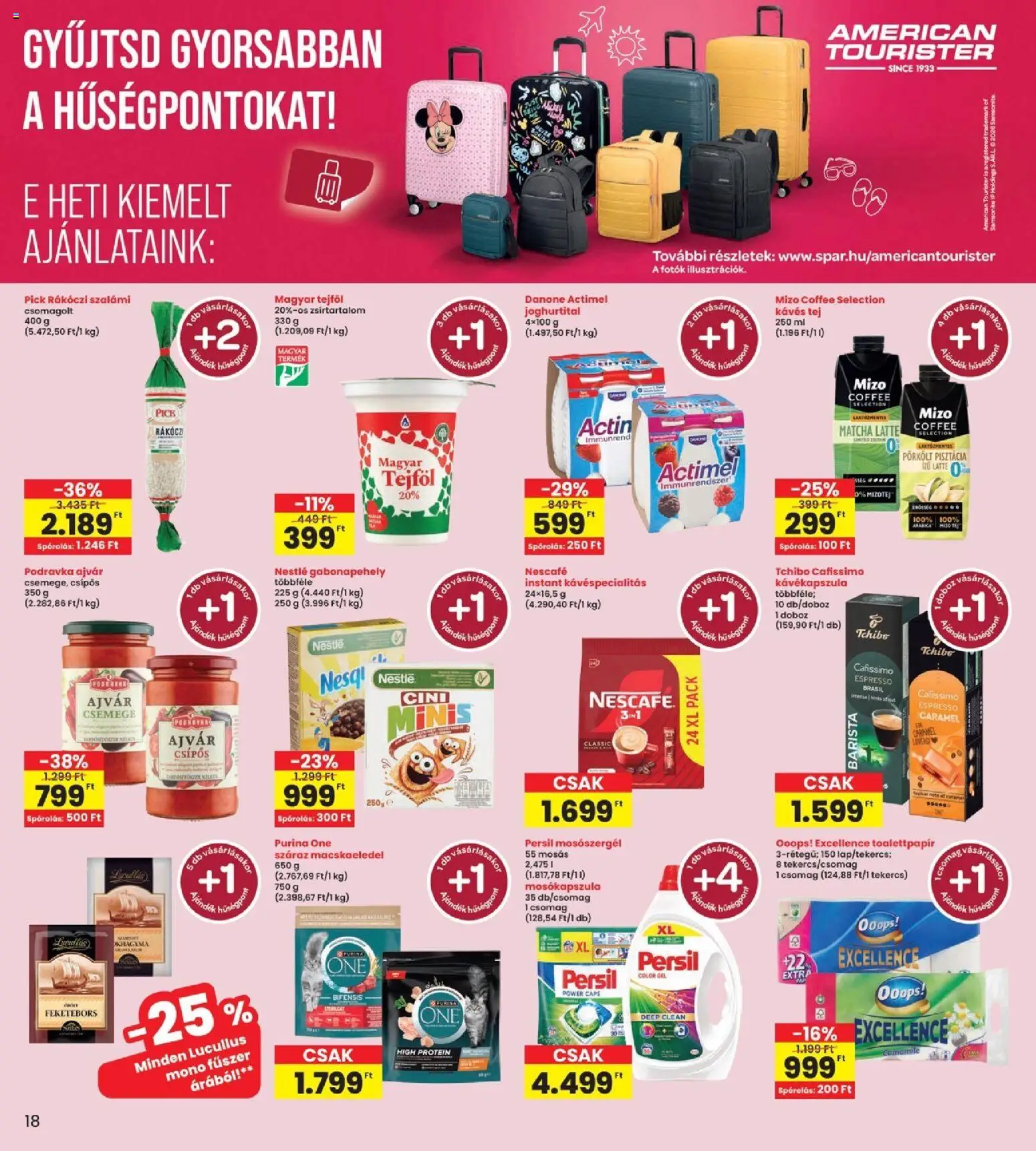 Interspar akciós ujság - amely érvényes a következő dátumtól: 18.06.2026 | Oldal: 18 | Termékek: Kávékapszula, Ajvár, Mosókapszula, Szalámi