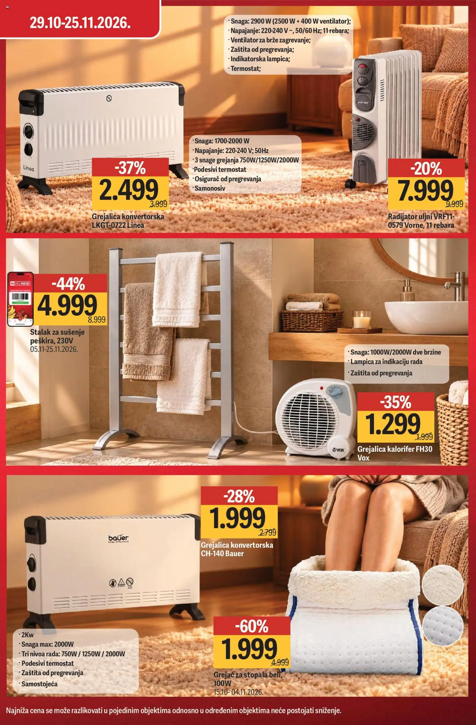 Mega Maxi katalog - važi od 29.10.2026 | Strana: 3 | Proizvode: Ventilator, Radijator, Grejalica, Kalorifer