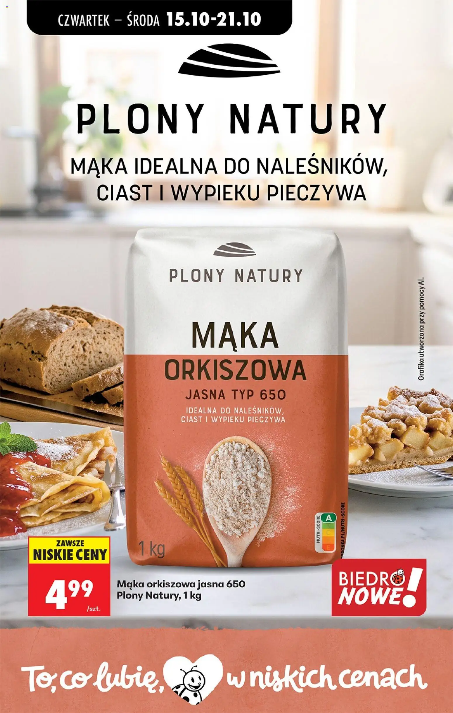 Biedronka gazetka - Czas na toast od 15.10.2026 | Strona: 60 | Produkty: Mąka orkiszowa, Mąka