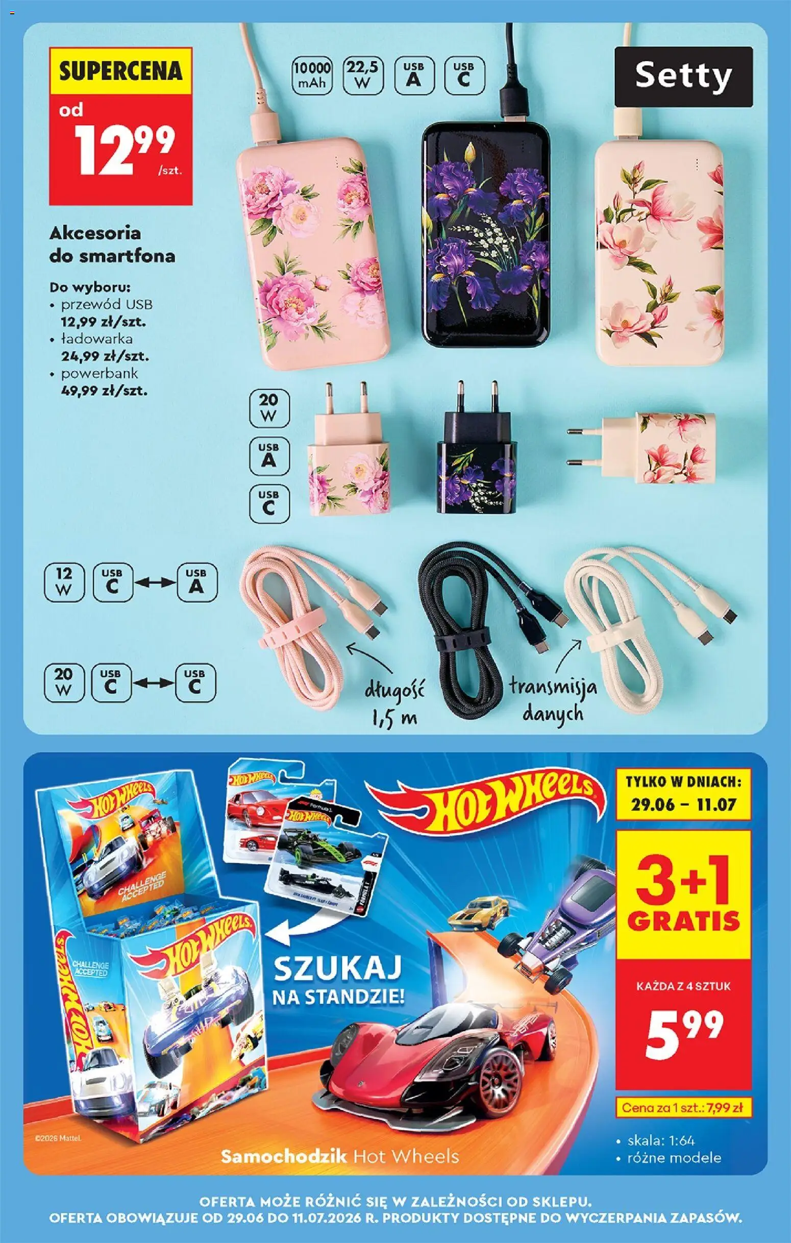 Biedronka gazetka od poniedziałku od 29.06.2026 | Strona: 79 | Produkty: Ładowarka, USB, Powerbank