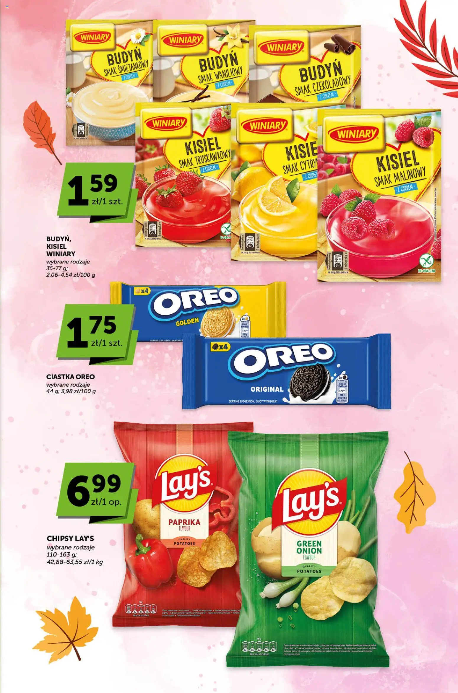 Groszek gazetka - Katalog od 08.10.2026 | Strona: 4 | Produkty: Kisiel, Oreo, Ciastka Oreo, Ciastka