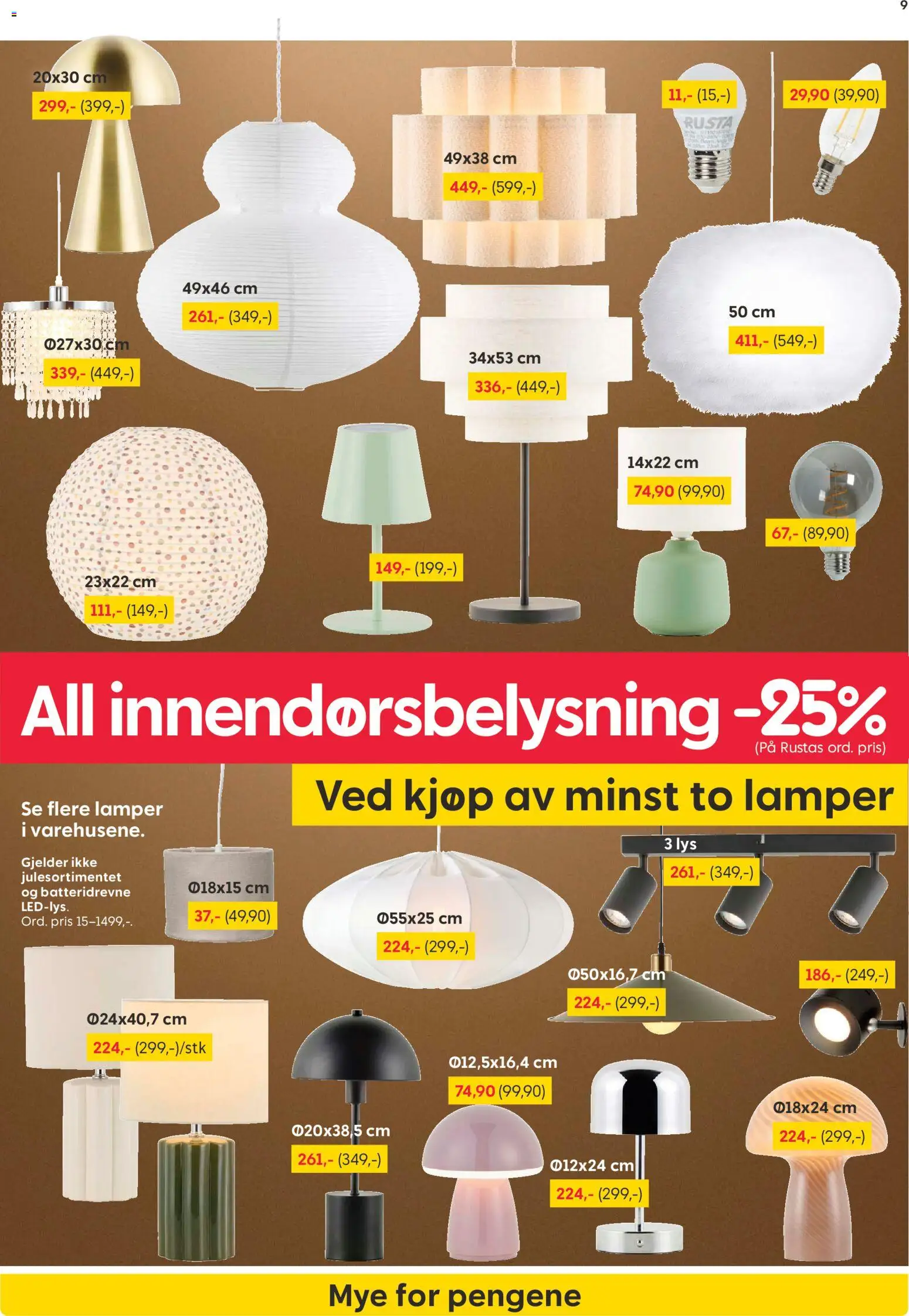 {H1} | Side: 9 | Produkter: Ved, Lys, Lampe, Bordlampe