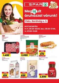 SPAR Paks üzlet megújulás - amely érvényes a következő dátumtól: 2026.09.10.