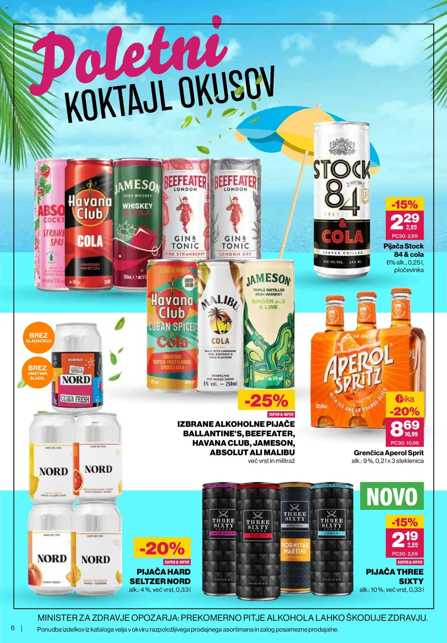 Novi Mercator katalog ponudbe – veljaven od 27.05.2026 | Stran: 6 | Izdelki: Steklenica, Gin