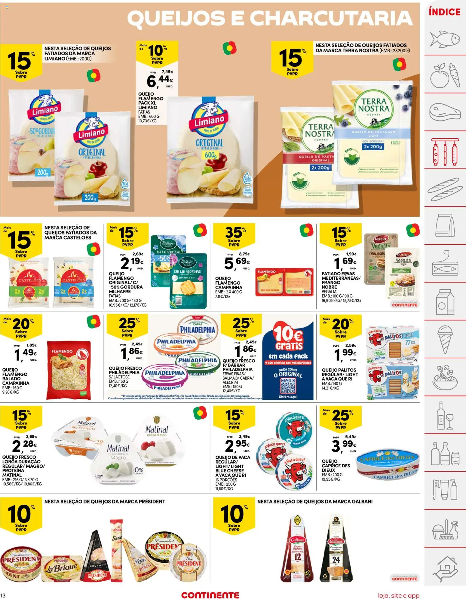 Continente folheto │ válido de 21.04.2026 | Página: 13 | Produtos: Frango, Campainha, Cálcio, Proteina