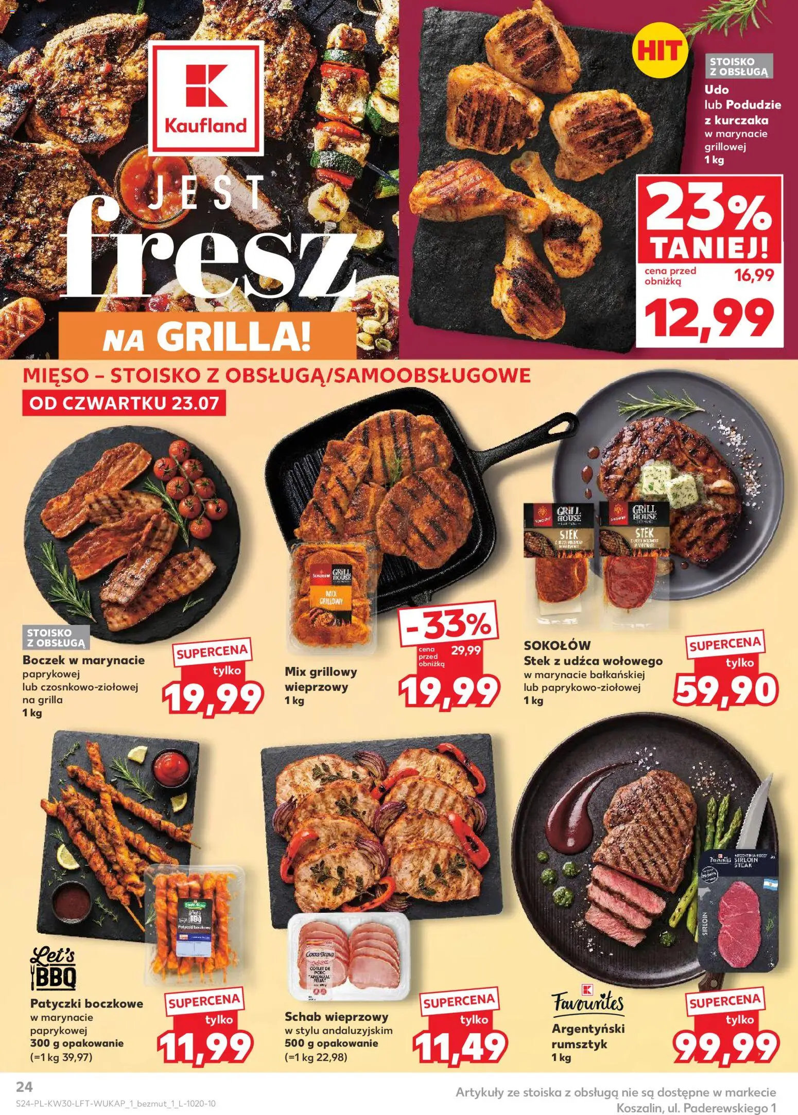 Kaufland Polsko leták od 23.07.2026 | Strana: 24 | Produkty: Steak