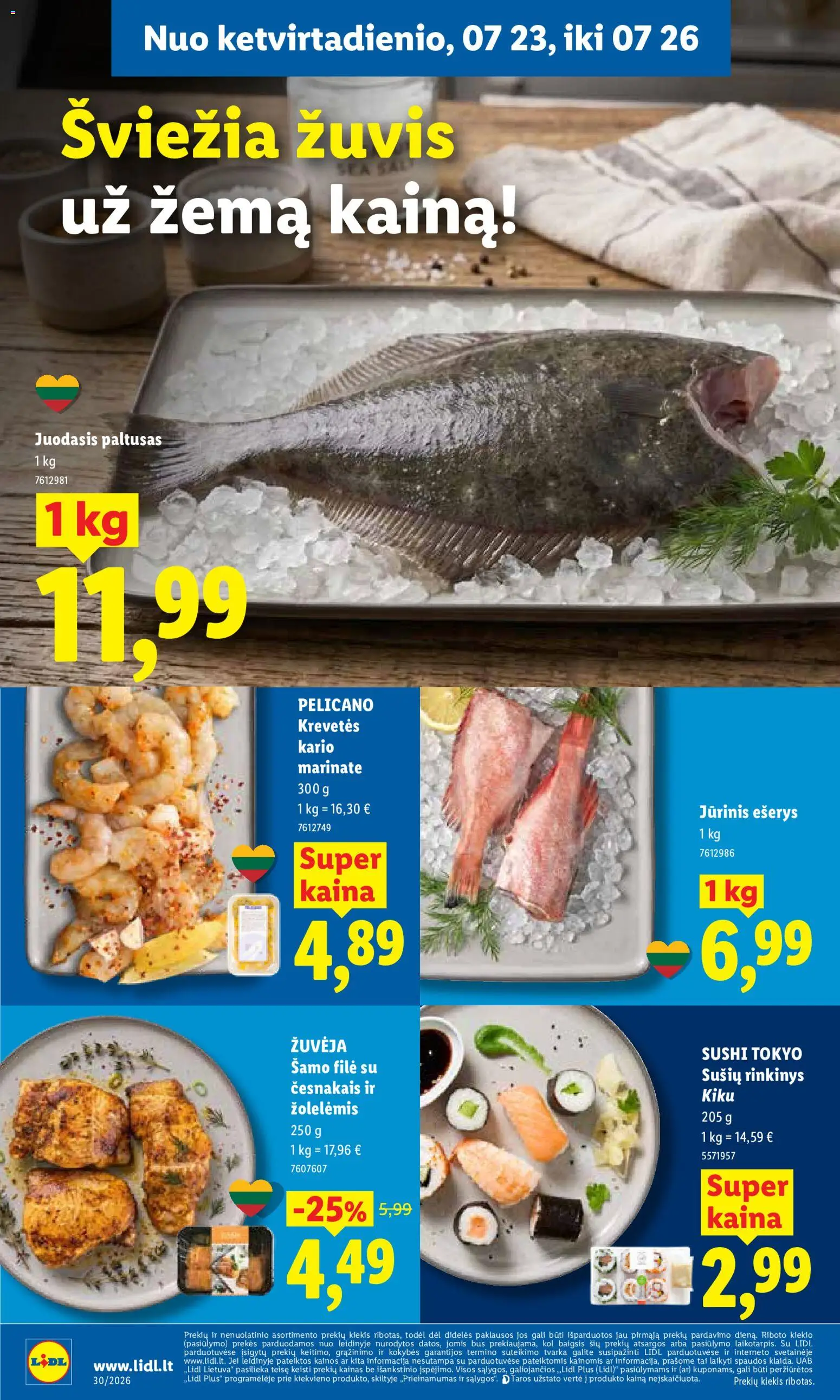 LIDL akcijos nuo 2026.07.20 | Puslapis: 46 | Prekių: Riešutai, Kiaulienos, Krepšelis, Mentė