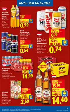 Lidl Flugblatt ab 18.06.2026 gültig | Seite: 5 | Produkte: Zitrone, Bier