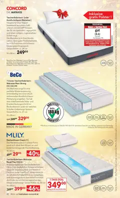 Matratzen Concord Flugblatt ab 26.08.2026 gültig | Seite: 2 | Produkte: Gewicht, Matratze