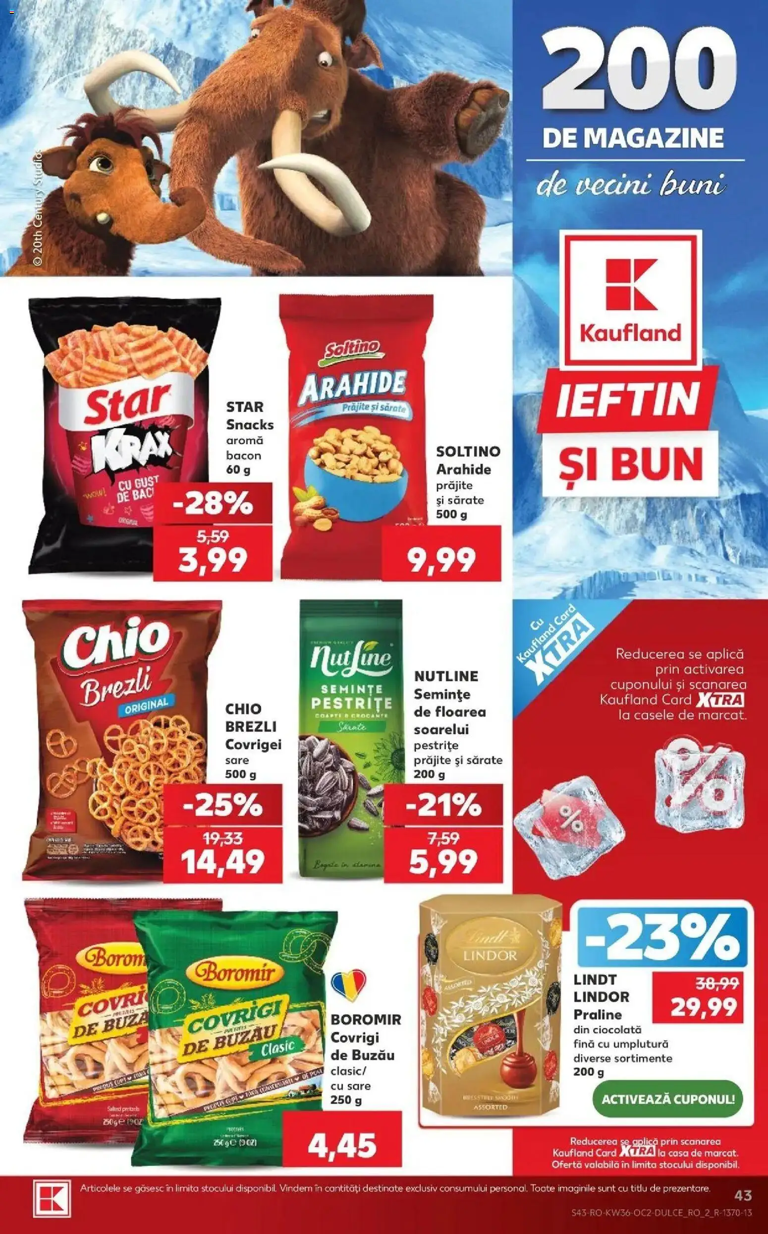 Kaufland Codlea 02.09.2026 - Revista si Oferta | Pagină: 43 | Produse: Bacon, Semințe, Covrigei, Sare
