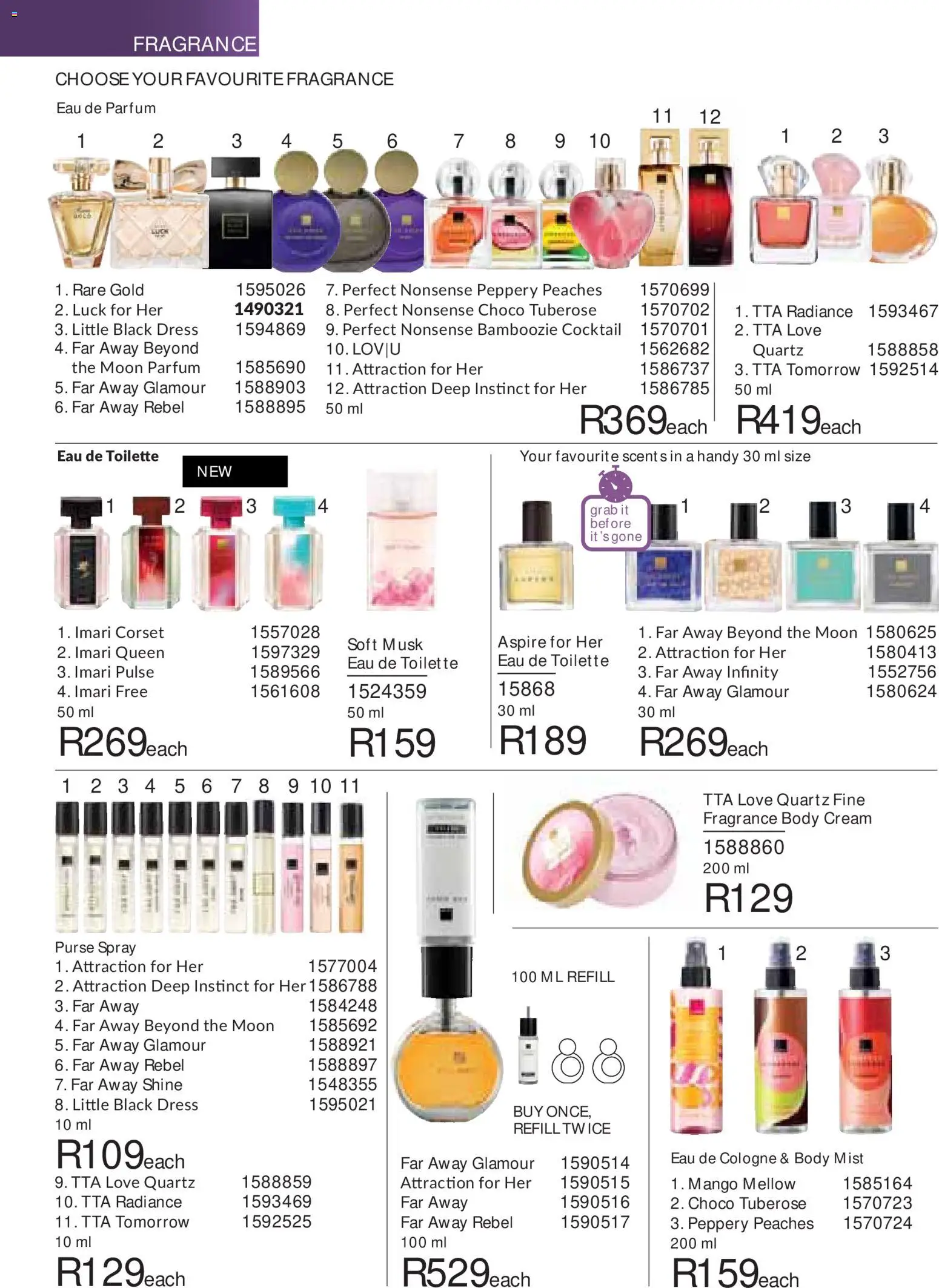 New Avon catalogue – valid from 01/10/2026 | Page: 70 | Products: Dress, Eau de toilette, Cream, Purse spray