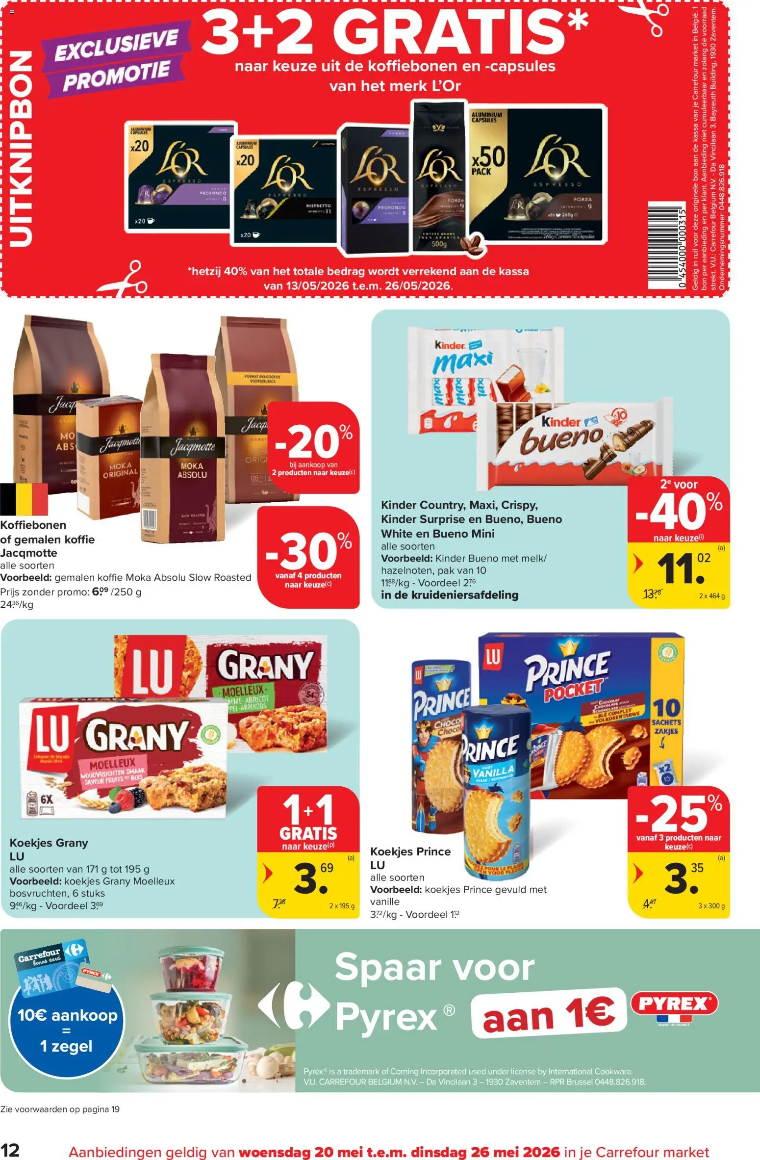 {H1} | Pagina: 12 | Producten: Koekjes, Kinder, Csirkecombfile, Koffie