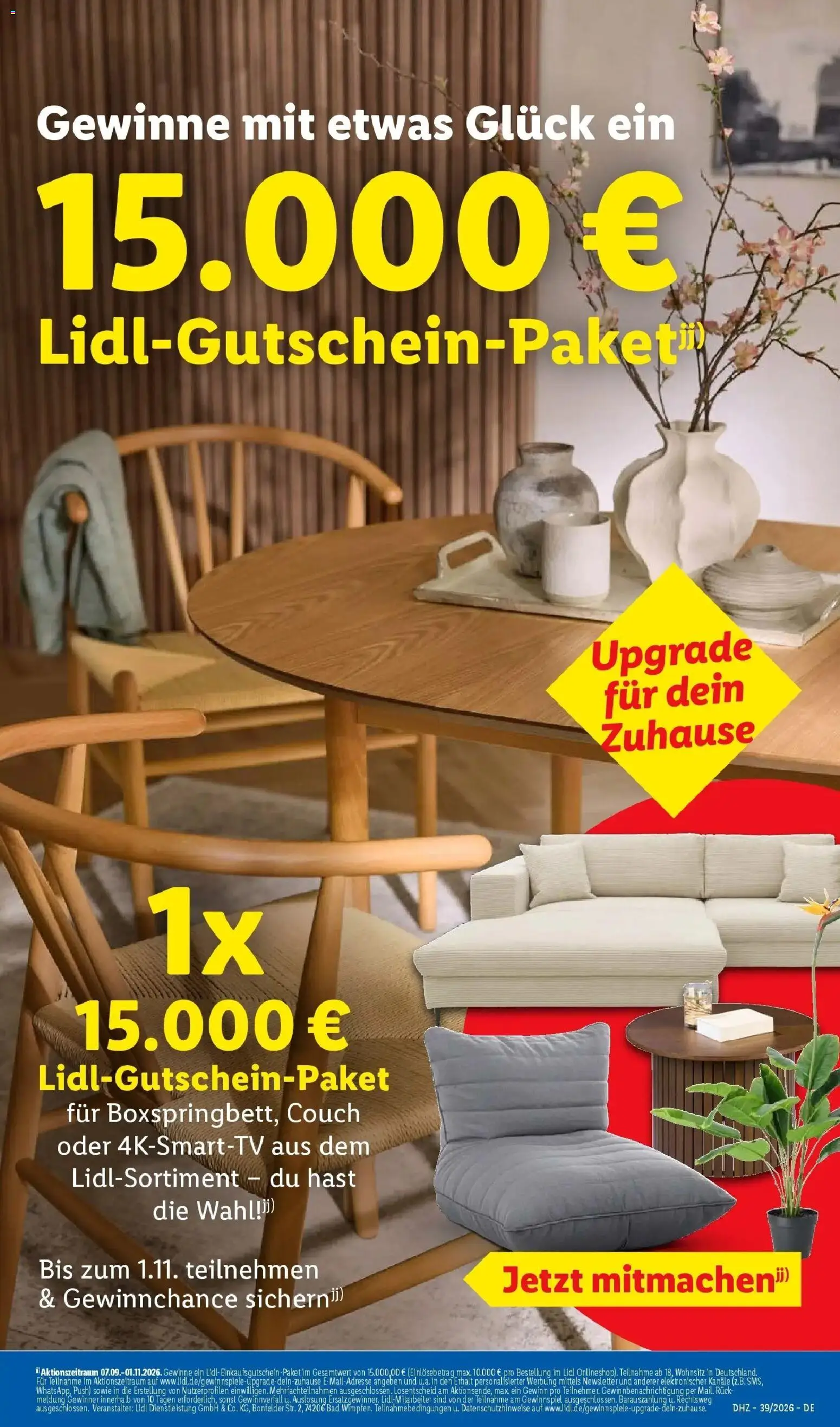 Lidl Prospekt Villingen-schwenningen (ab 21.09.2026) zum Blättern » Angebote | Seite: 65 | Produkte: Couch, Bad