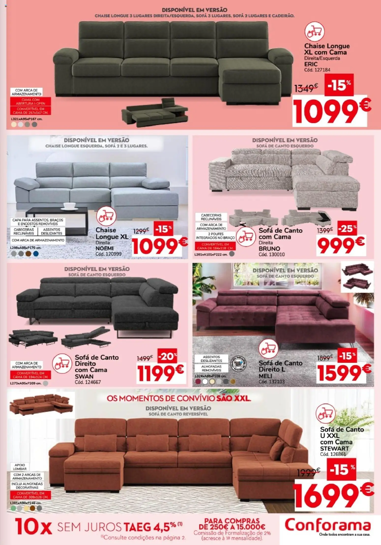 Conforama folheto │ válido de 27/08/2026 | Página: 3 | Produtos: Cama, Sofá