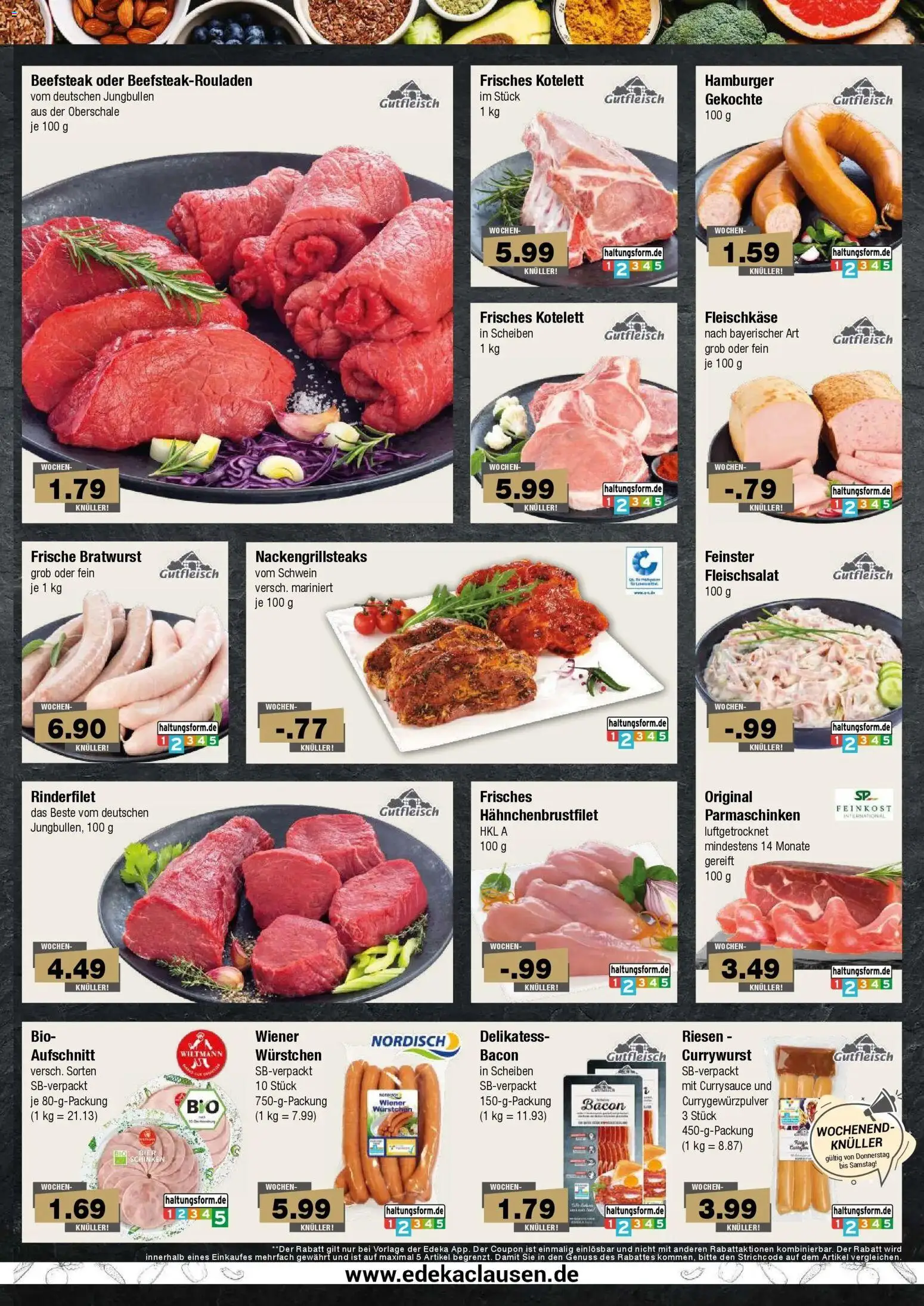 Edeka prospekt Hamburg – gültig ab 13.07.2026 | Seite: 3 | Produkte: Rinderfilet, Bratwurst