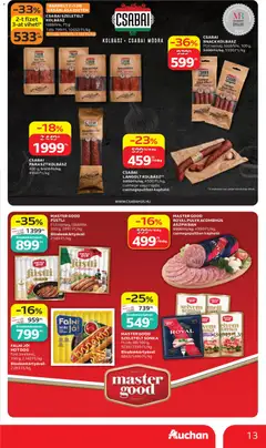 Auchan akciós újság - amely érvényes a következő dátumtól: 11.06.2026 | Oldal: 13