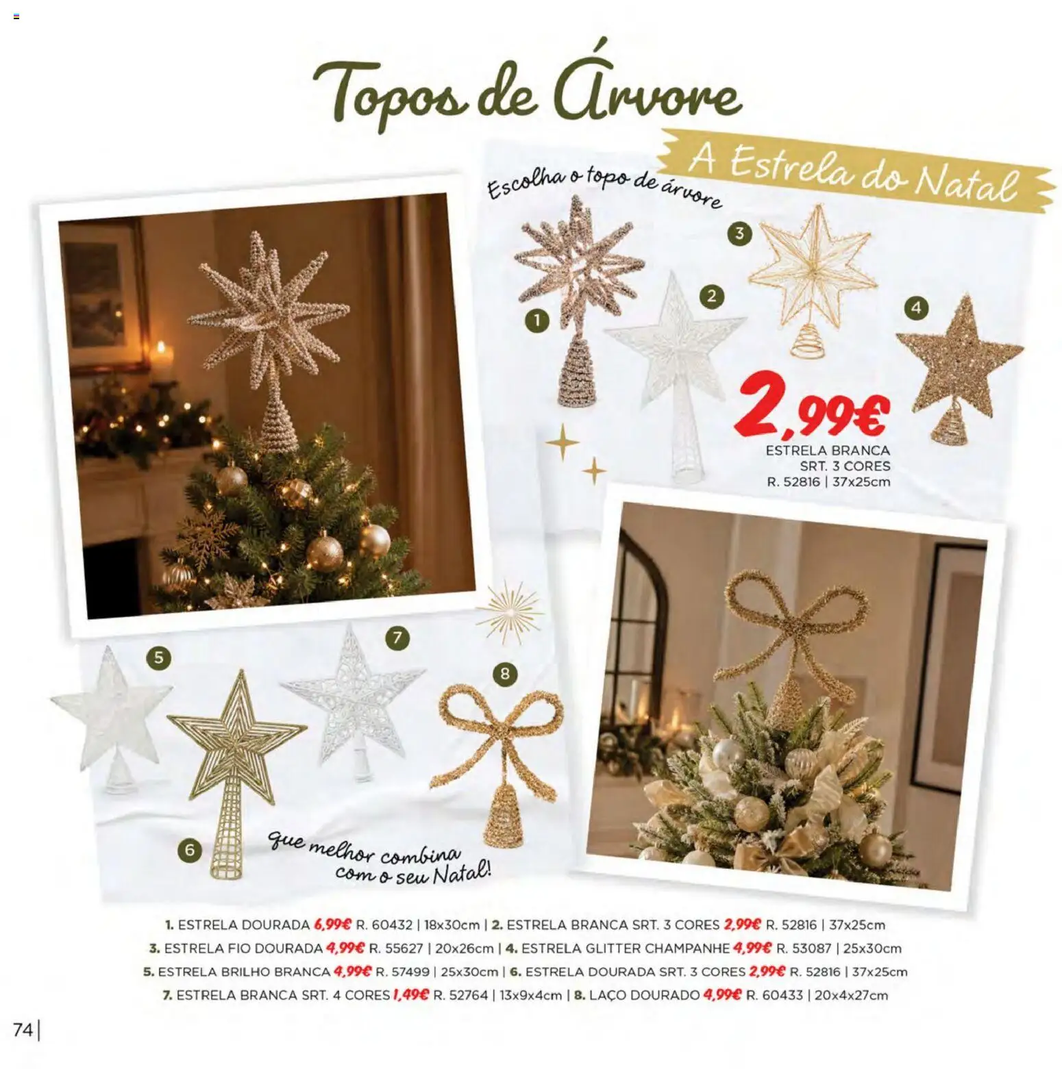Espaço Casa Catálogo de Natal 2026 │ válido de 06/10/2026 | Página: 74 | Produtos: Dourada, Champanhe