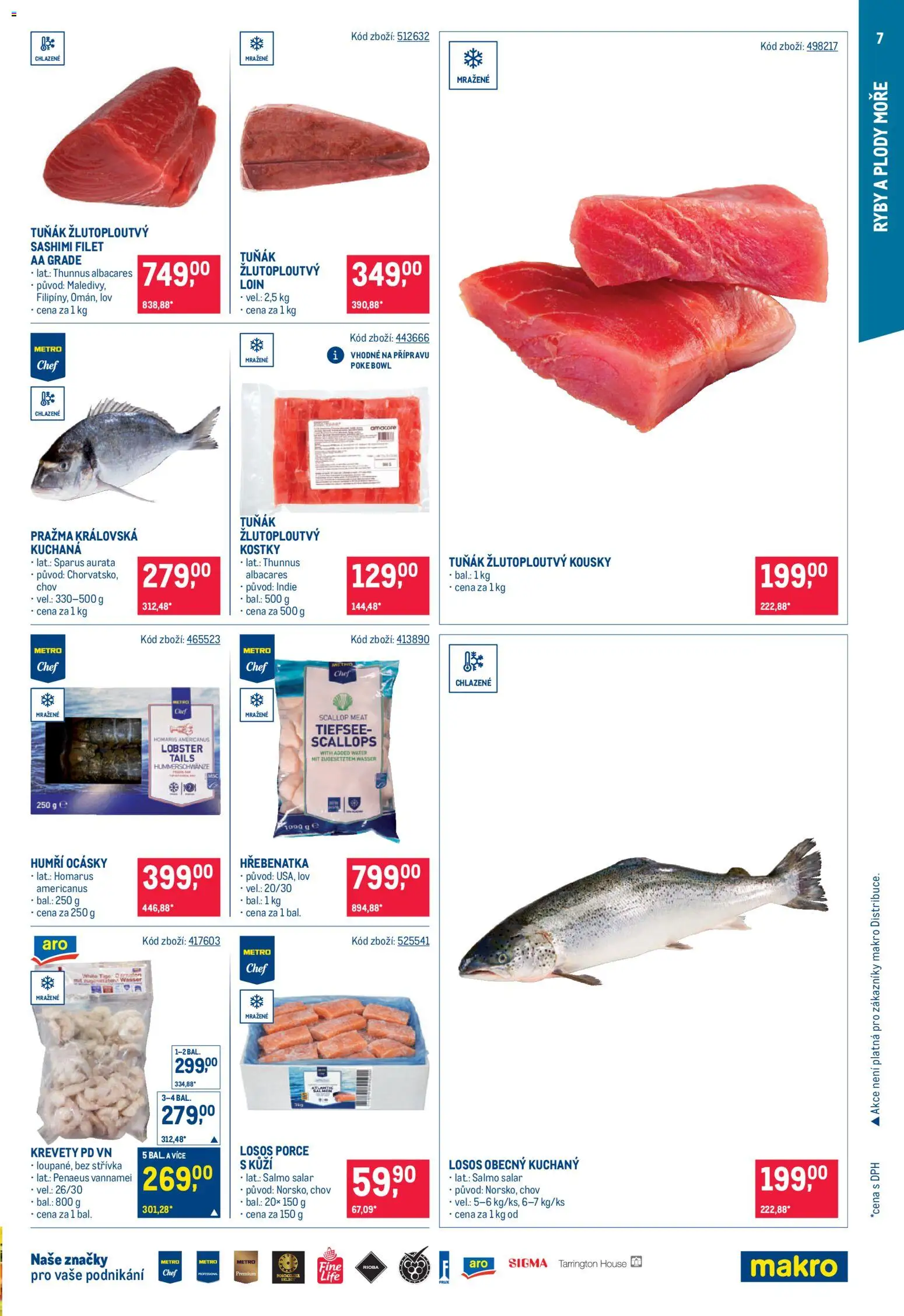 Makro leták - Gastronomie od 03.06.2026 | Strana: 7 | Produkty: Tiger, Ryby, Filet, Krevety