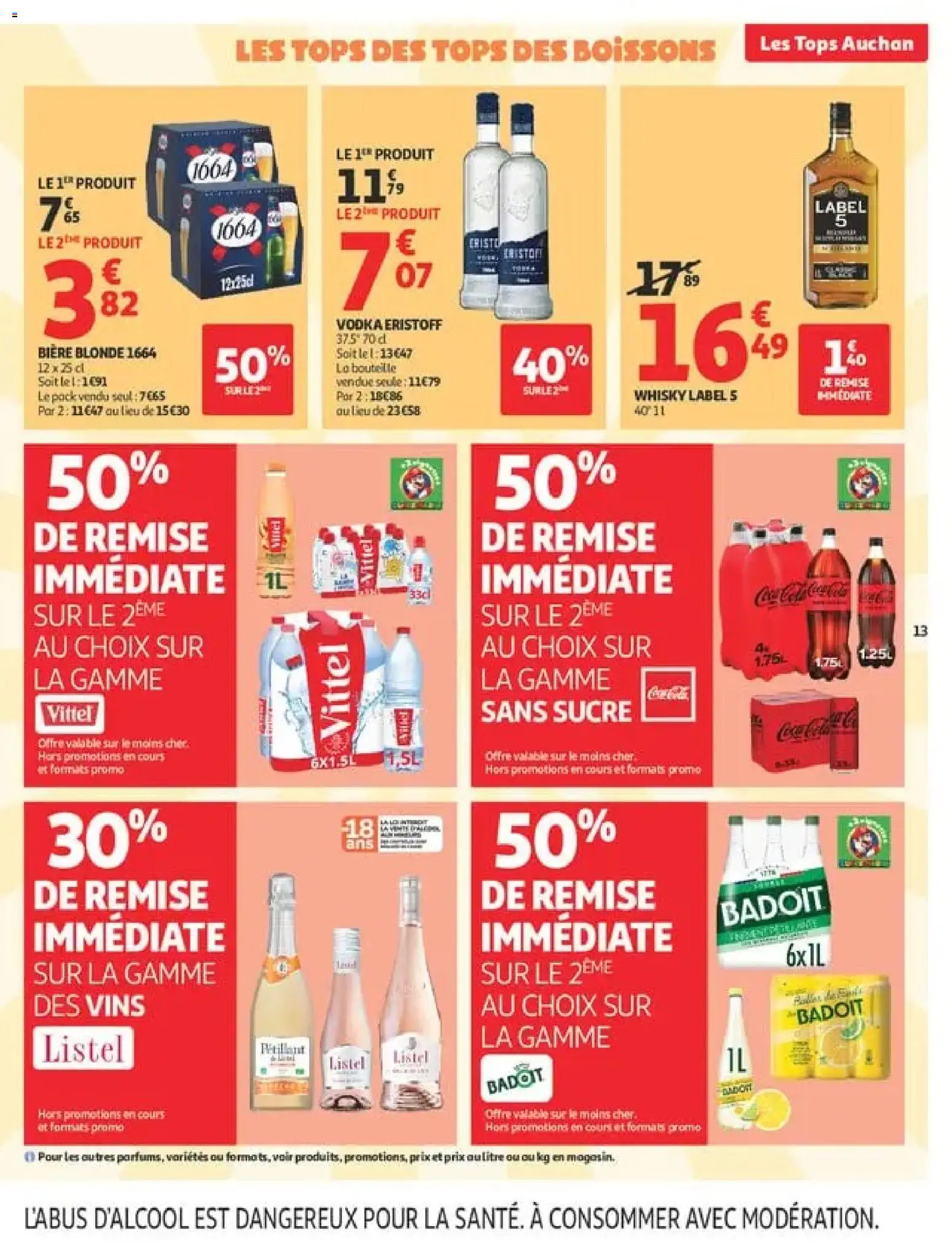 {H1} | Page: 13 | Produits: Sucre, Boissons, Soda, Vittel