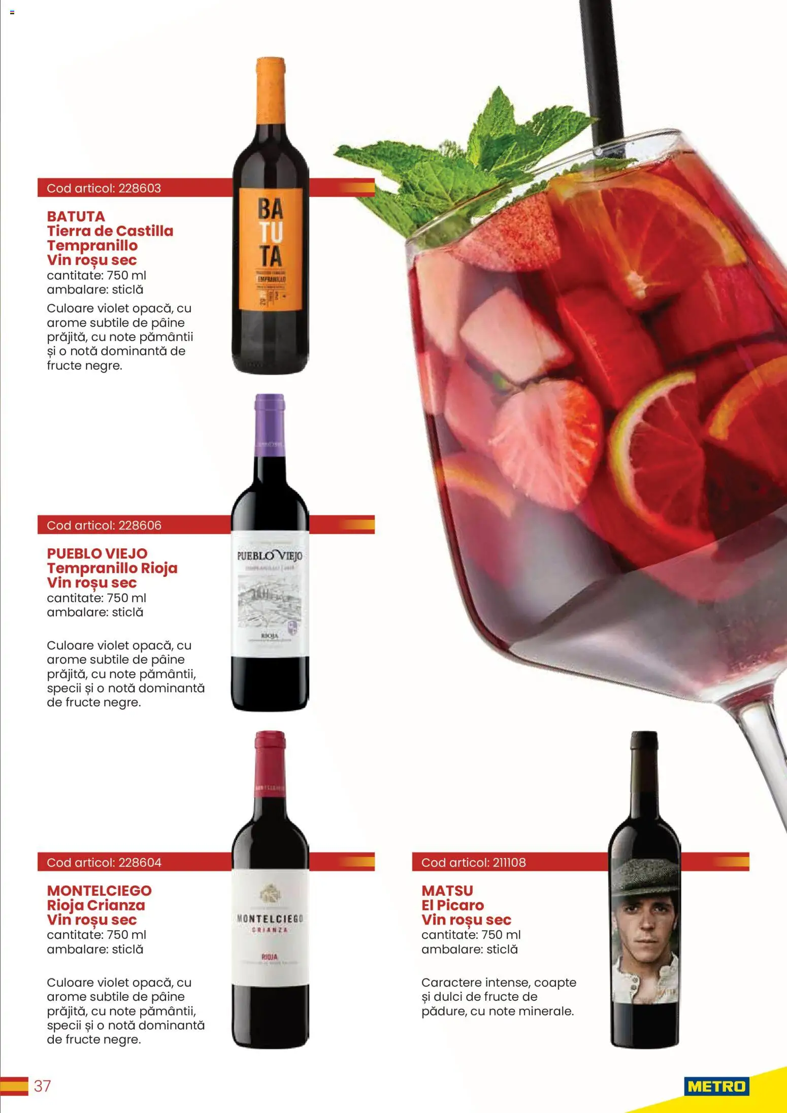 Noul catalog Metro – valabil de la 30.03.2026 | Pagină: 37 | Produse: Pâine, Vin, Fructe