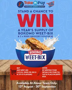 Preview of Take n Pay flyer valid from 12/08/2026