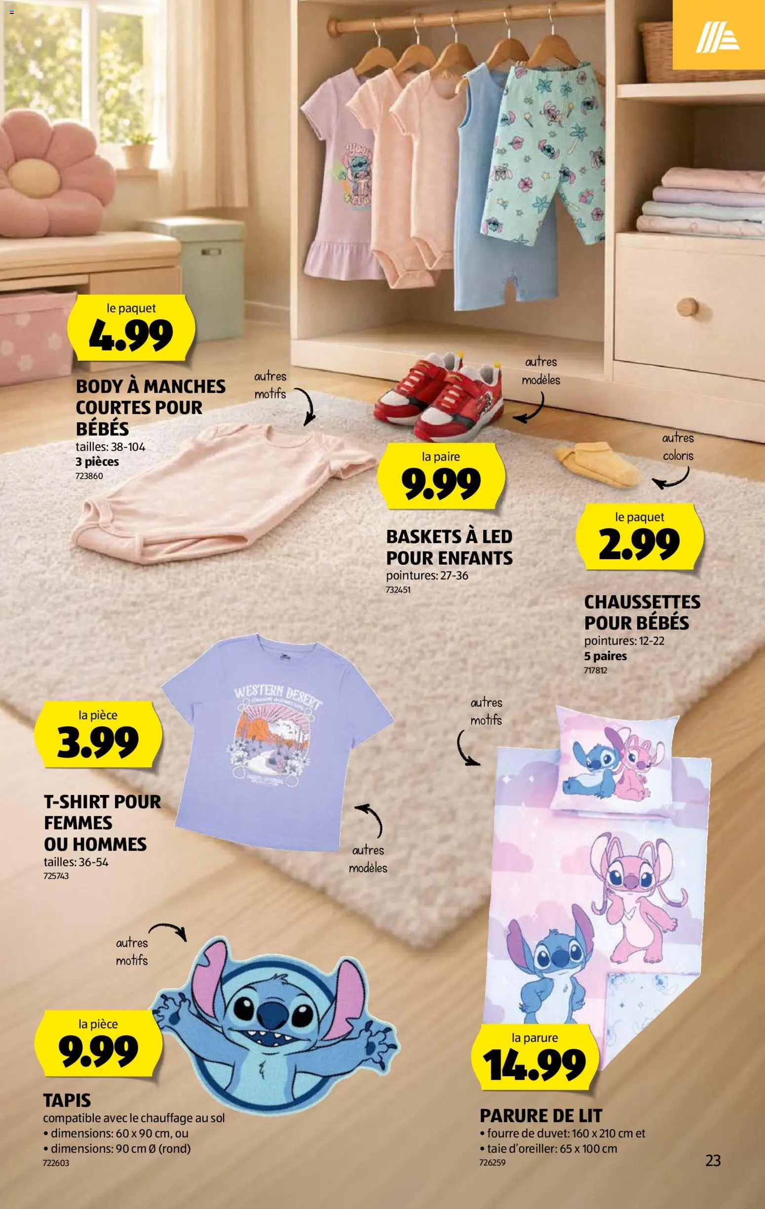Aldi aktionen FR – gültig ab 16.07.2026 | Seite: 23 | Produkte: T-Shirt