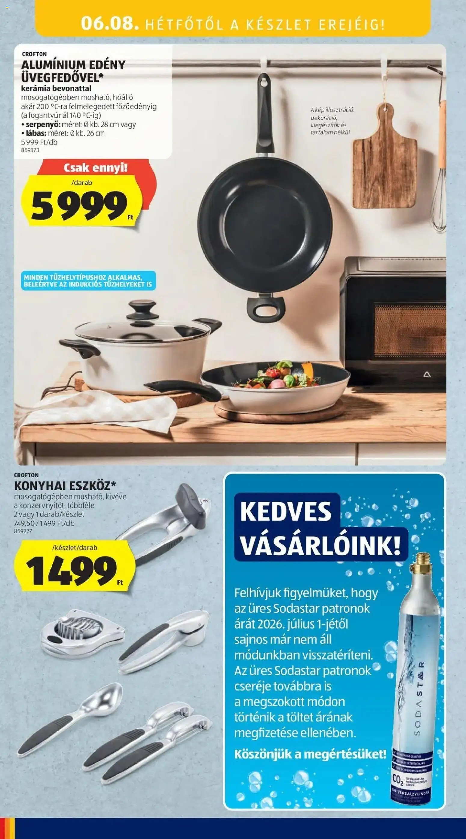 Aldi akciós ujság - amely érvényes a következő dátumtól: 04.06.2026 | Oldal: 46 | Termékek: Edény, Serpenyő