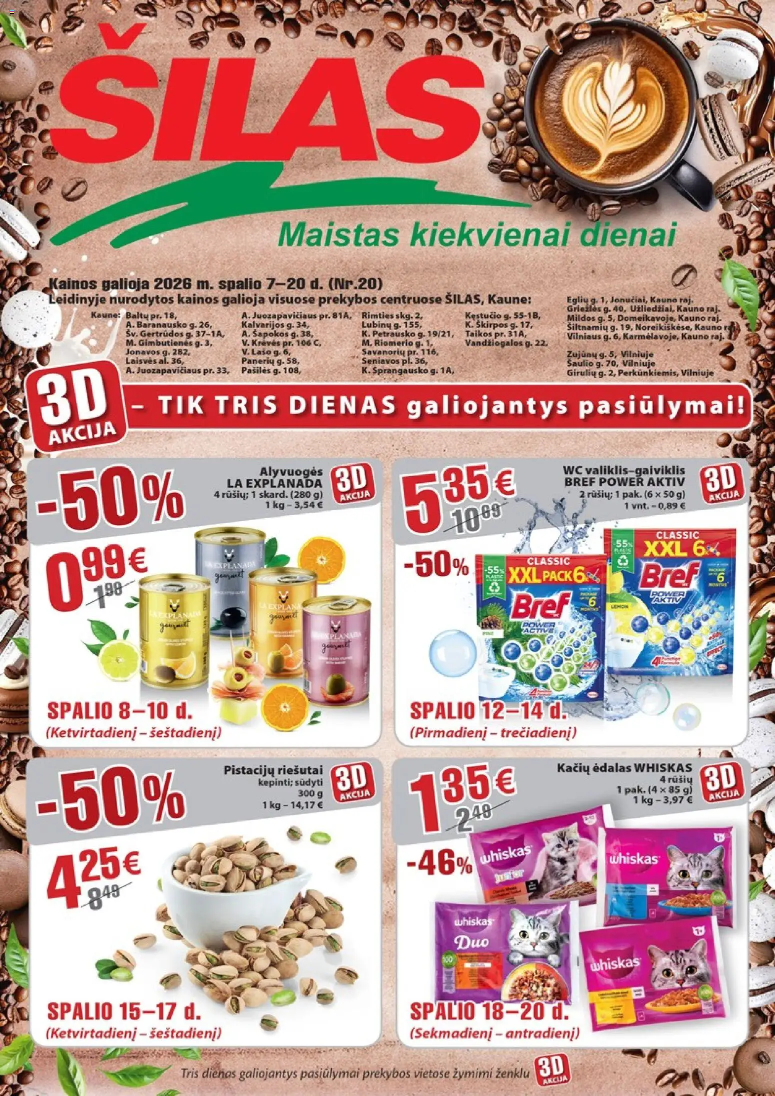 Šilas akcijos nuo 2026.10.07 | Puslapis: 1