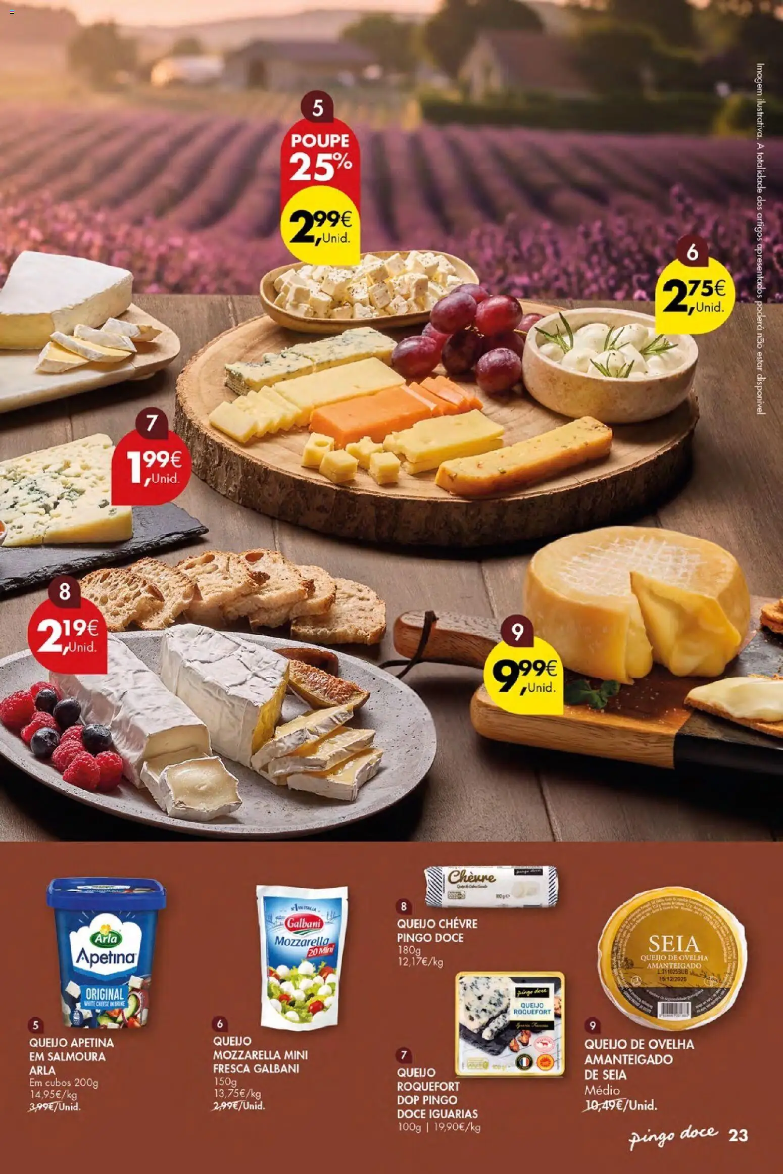 Pingo Doce Folheto Vinhos Frescos Açores │ válido de 02/07/2026 | Página: 23 | Produtos: Queijo