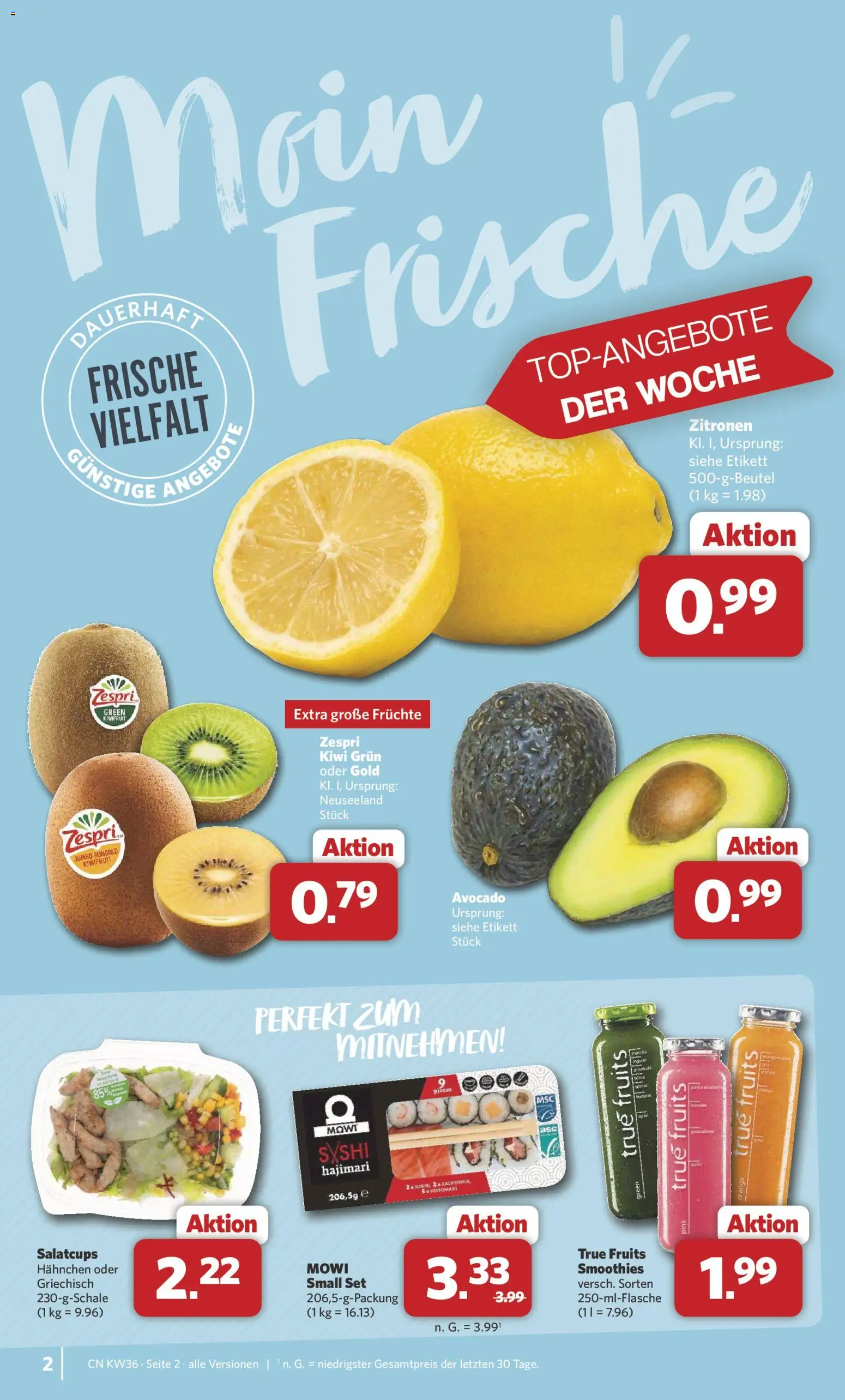 Combi Prospekt – gültig ab 31.08.2026 | Seite: 2 | Produkte: Hahnchen, Avocado, Kiwi, Zitronen