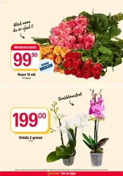 Forhåndsvisning av Coop Extra kundeavis gyldig fra 26/10/2026 | Side: 25 | Produkter: Orkidé, Roser, Ved