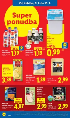 Lidl katalog akcije – veljaven od 09.07.2026 | Stran: 6 | Izdelki: Sir, Jogurt, Cheddar, Skuta