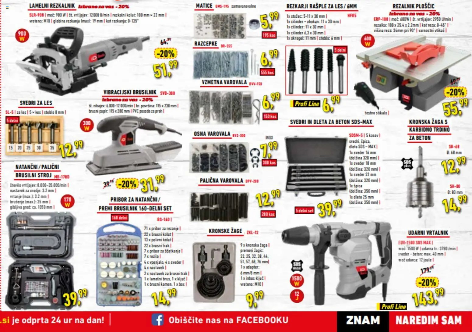 Novi Inter Diskont katalog ponudbe – veljaven od 08.09.2026 | Stran: 3 | Izdelki: Kos, Beton, Vrtalnik, Svedri