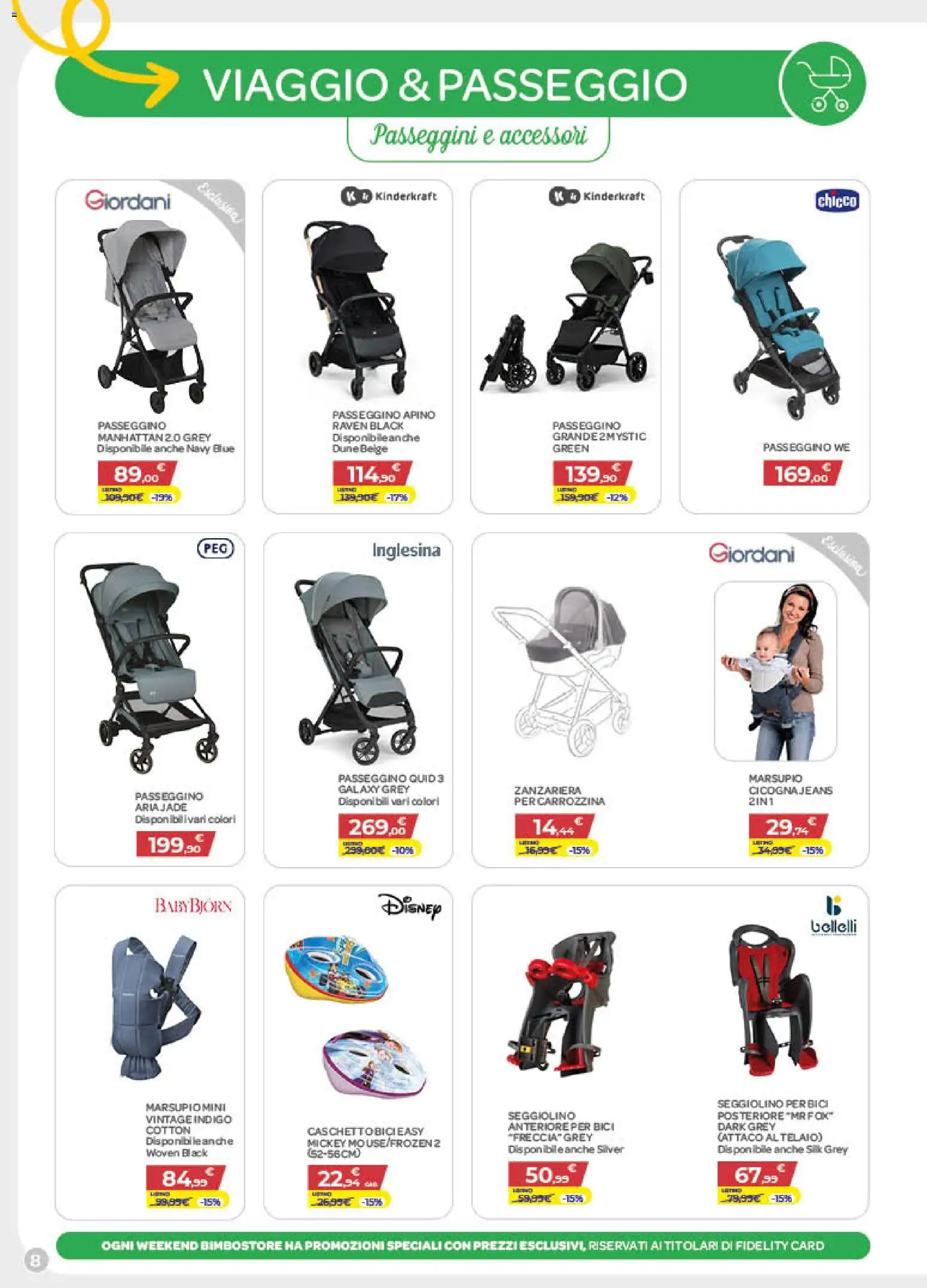 Volantino Bimbo store del 02/07/2026 | Pagina: 8 | Prodotti: Zanzariera, Passeggino, Seggiolino