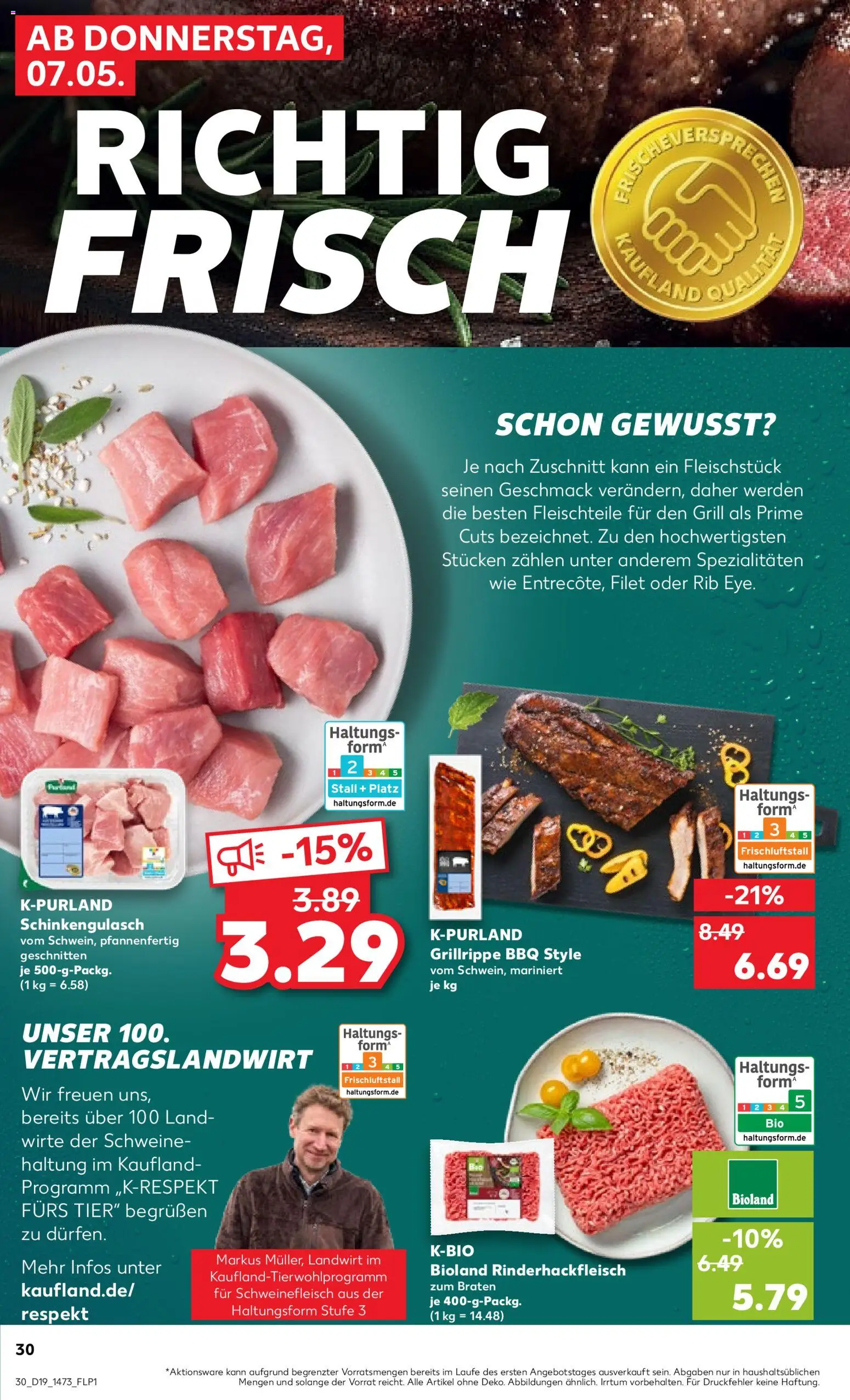 Kaufland Prospekt Frankfurt (Oder)	 – gültig ab 07.05.2026 | Seite: 30 | Produkte: Grill, Schweinefleisch